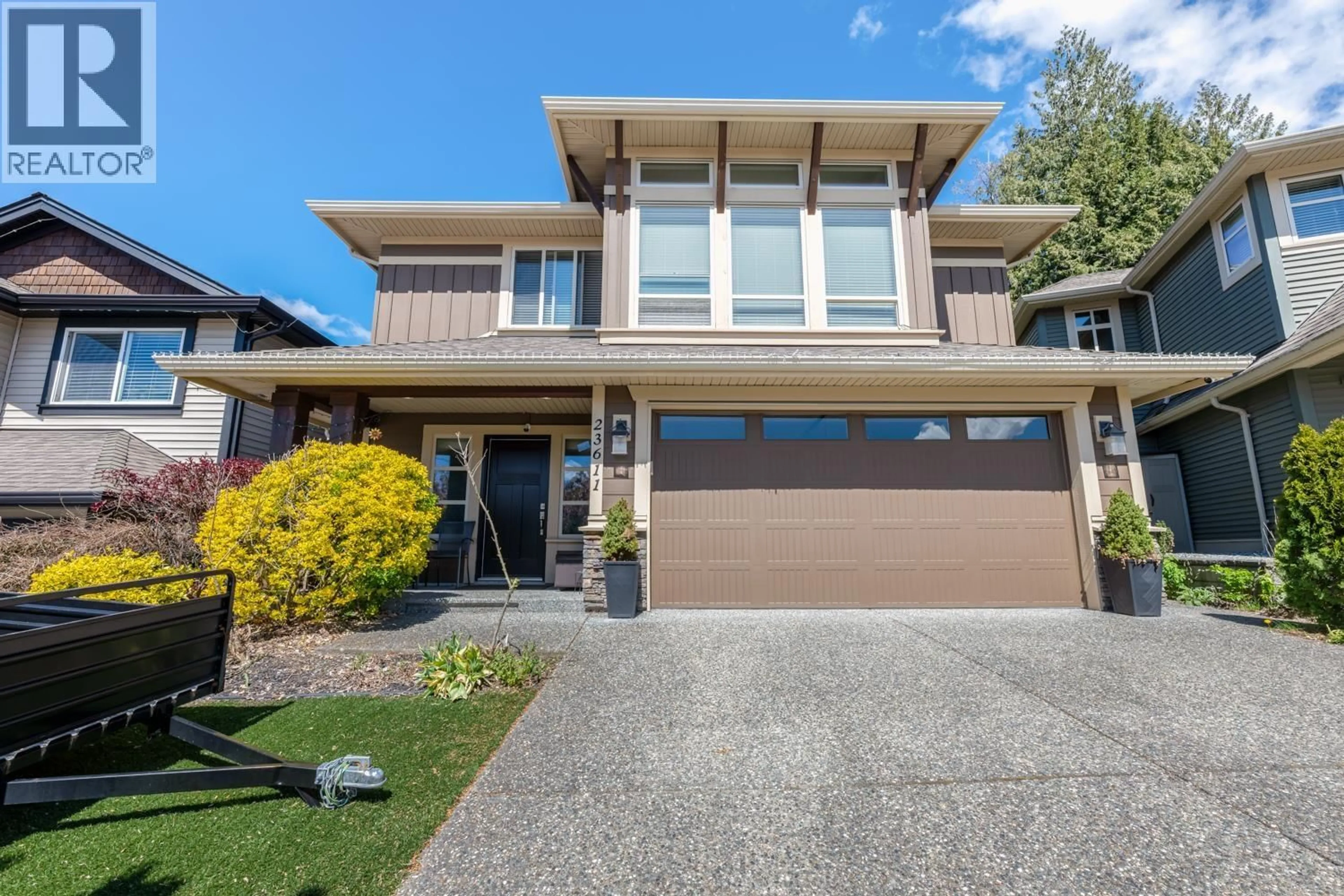 Home with vinyl exterior material, street for 23611 BRYANT DRIVE, Maple Ridge British Columbia V4R0B7