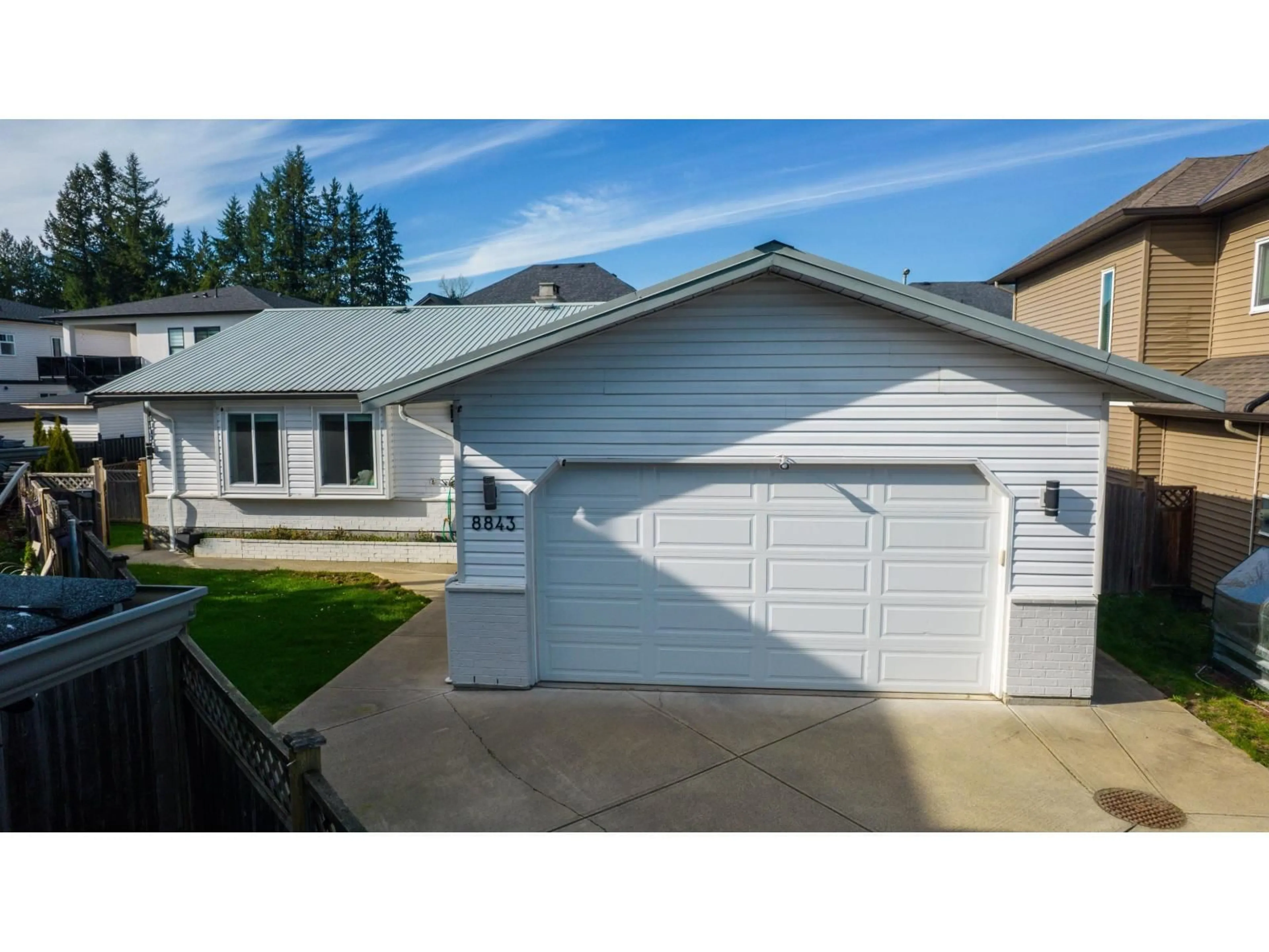 Home with vinyl exterior material, street for 8843 WOOLER TERRACE, Mission British Columbia V4S0B9