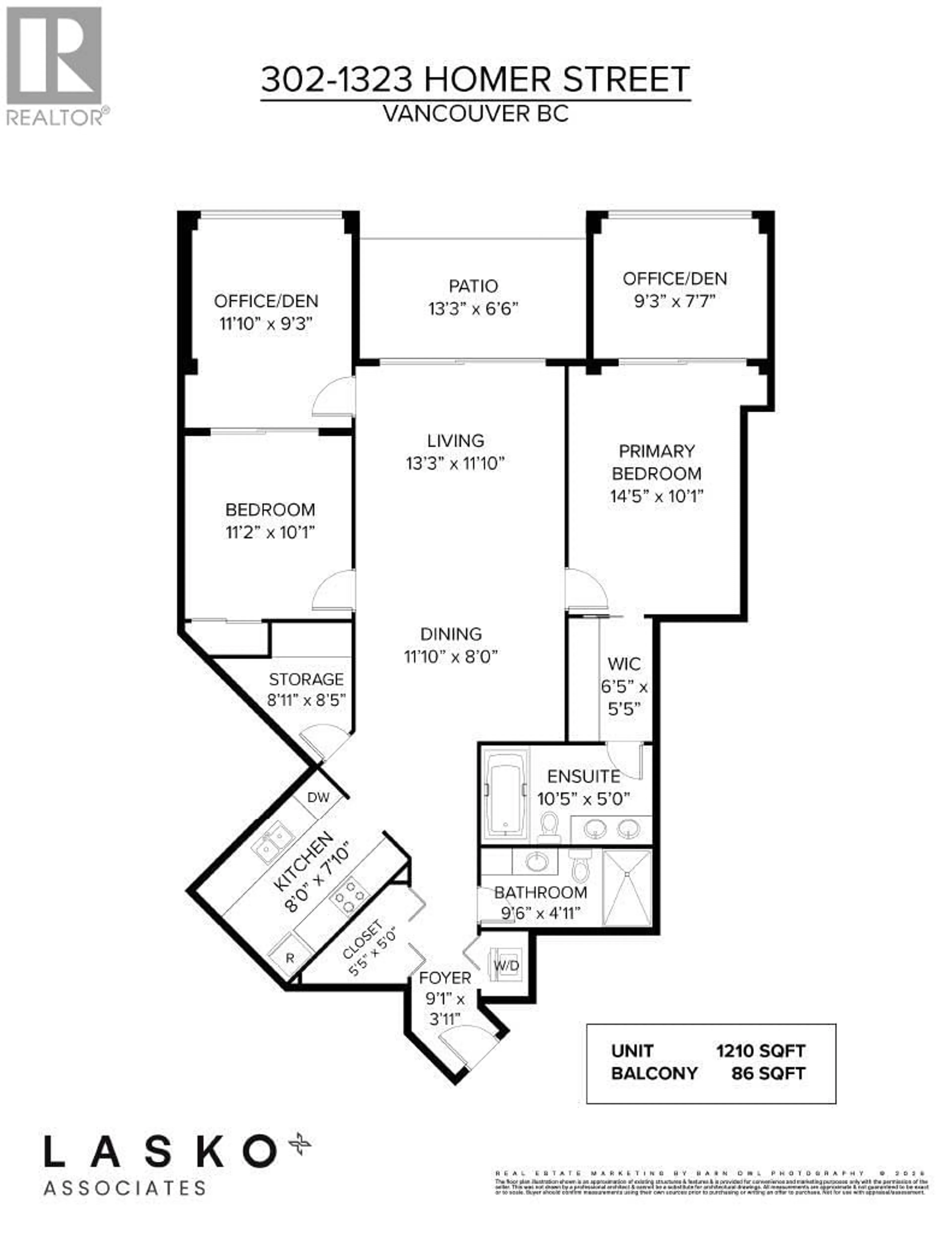 Floor plan for 1323 HOMER STREET, Vancouver British Columbia V6B5T1