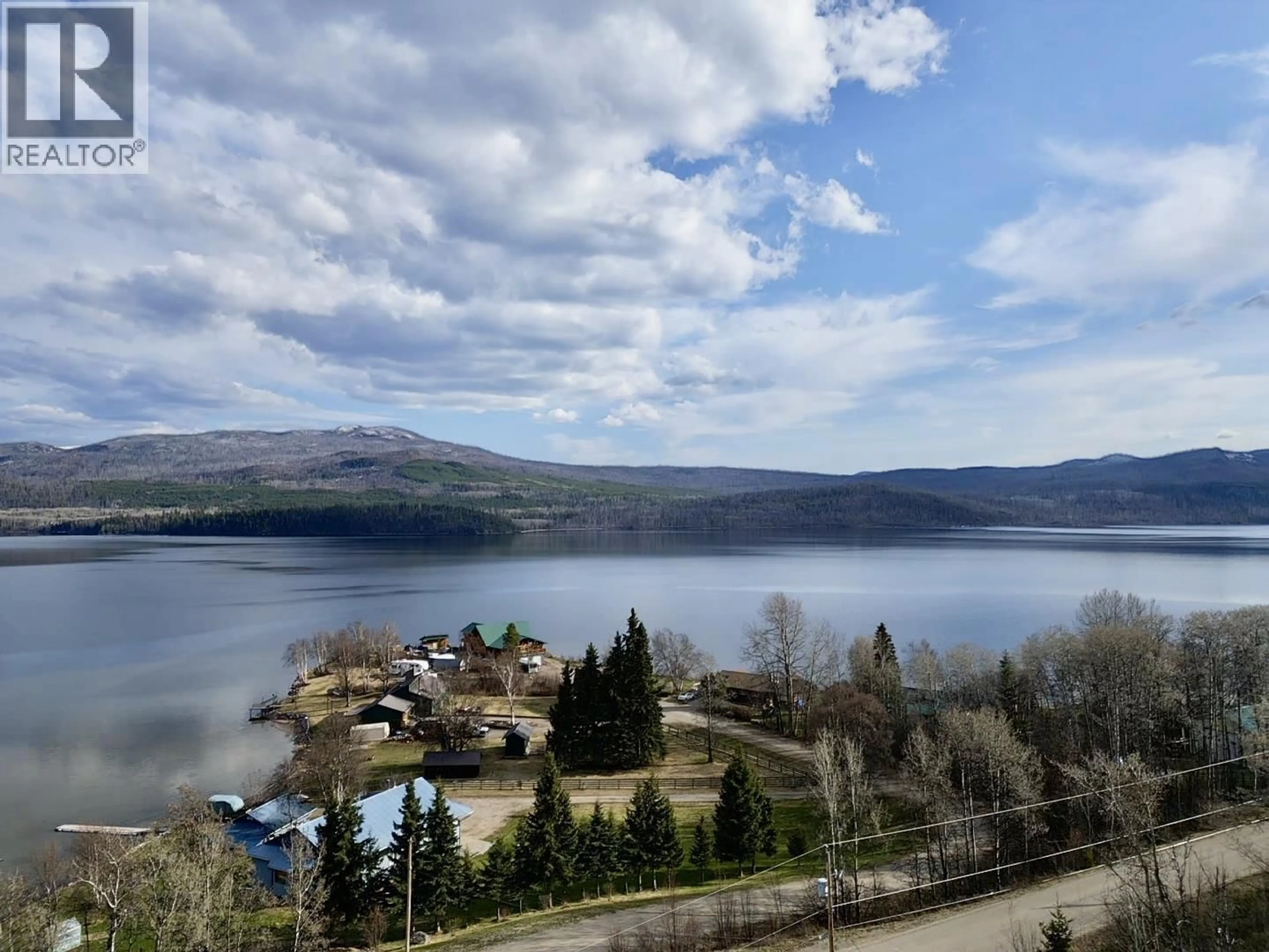 A pic from outside/outdoor area/front of a property/back of a property/a pic from drone, water/lake/river/ocean view for 1408 FRANCOIS LAKE ROAD, Fraser Lake British Columbia V0J1S0