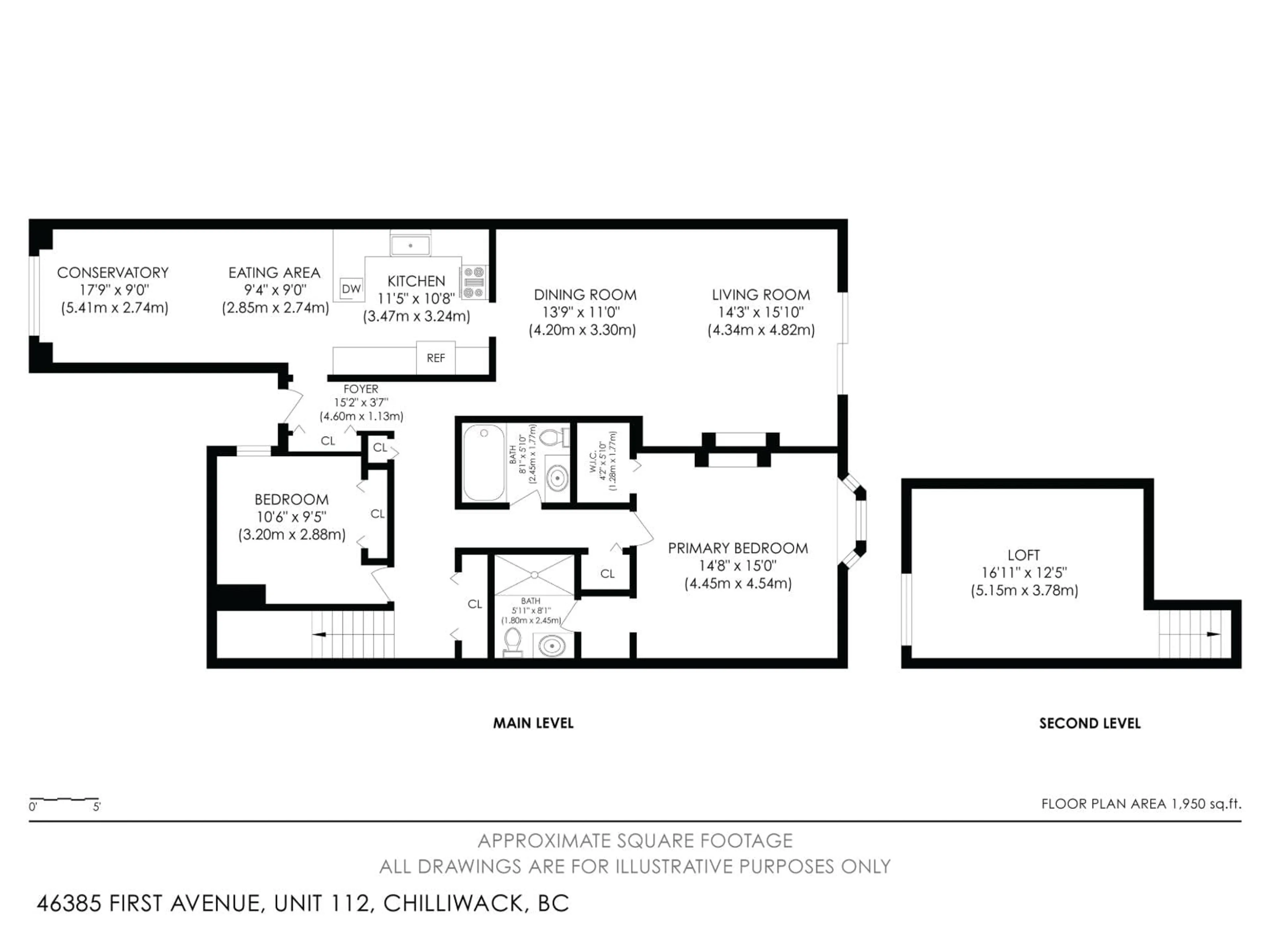Floor plan for 112 - 46385 FIRST AVENUE, Chilliwack British Columbia V2P1W8