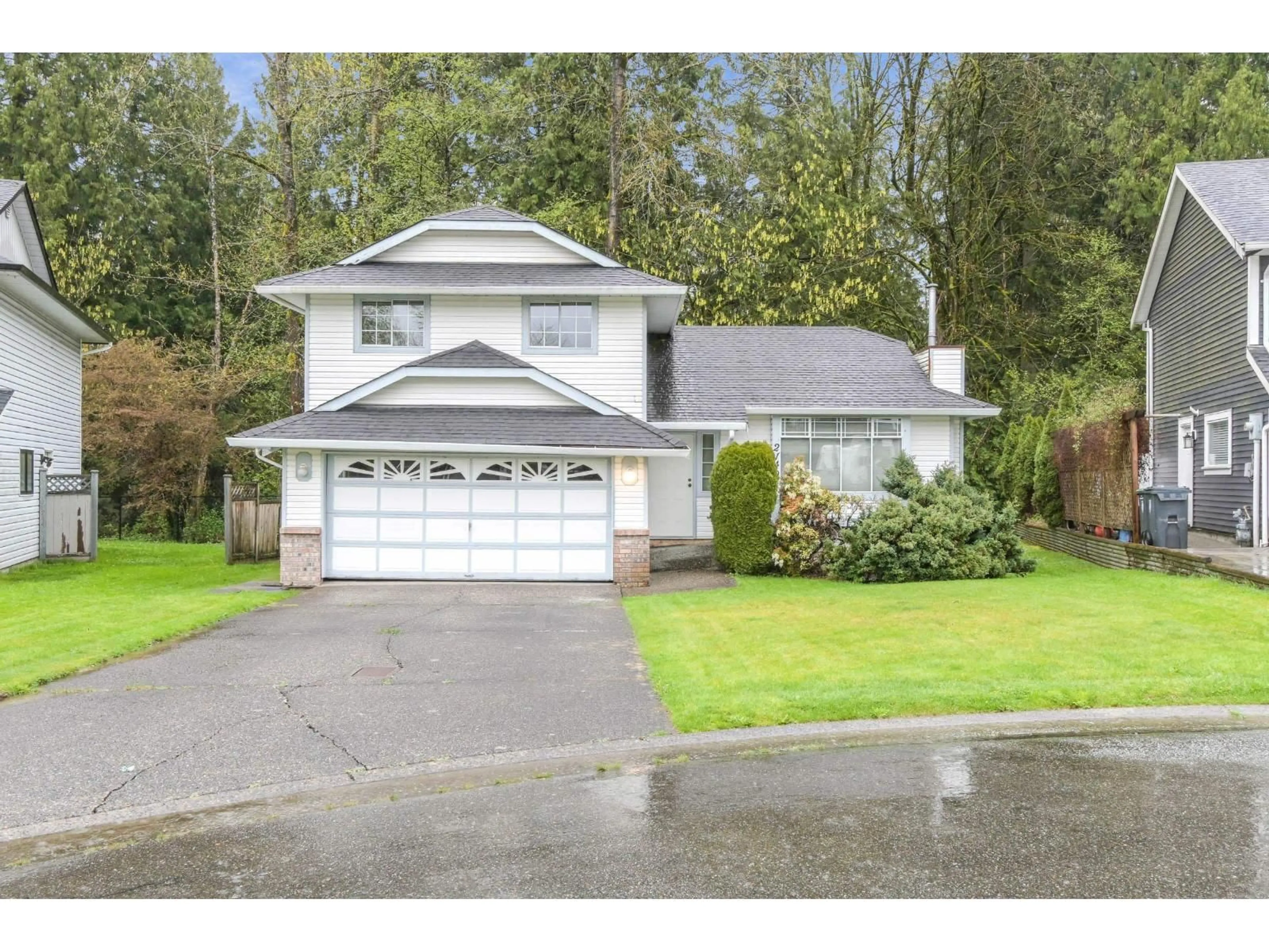 Home with vinyl exterior material, street for 21491 90 AVENUE, Langley British Columbia V1M1Z2