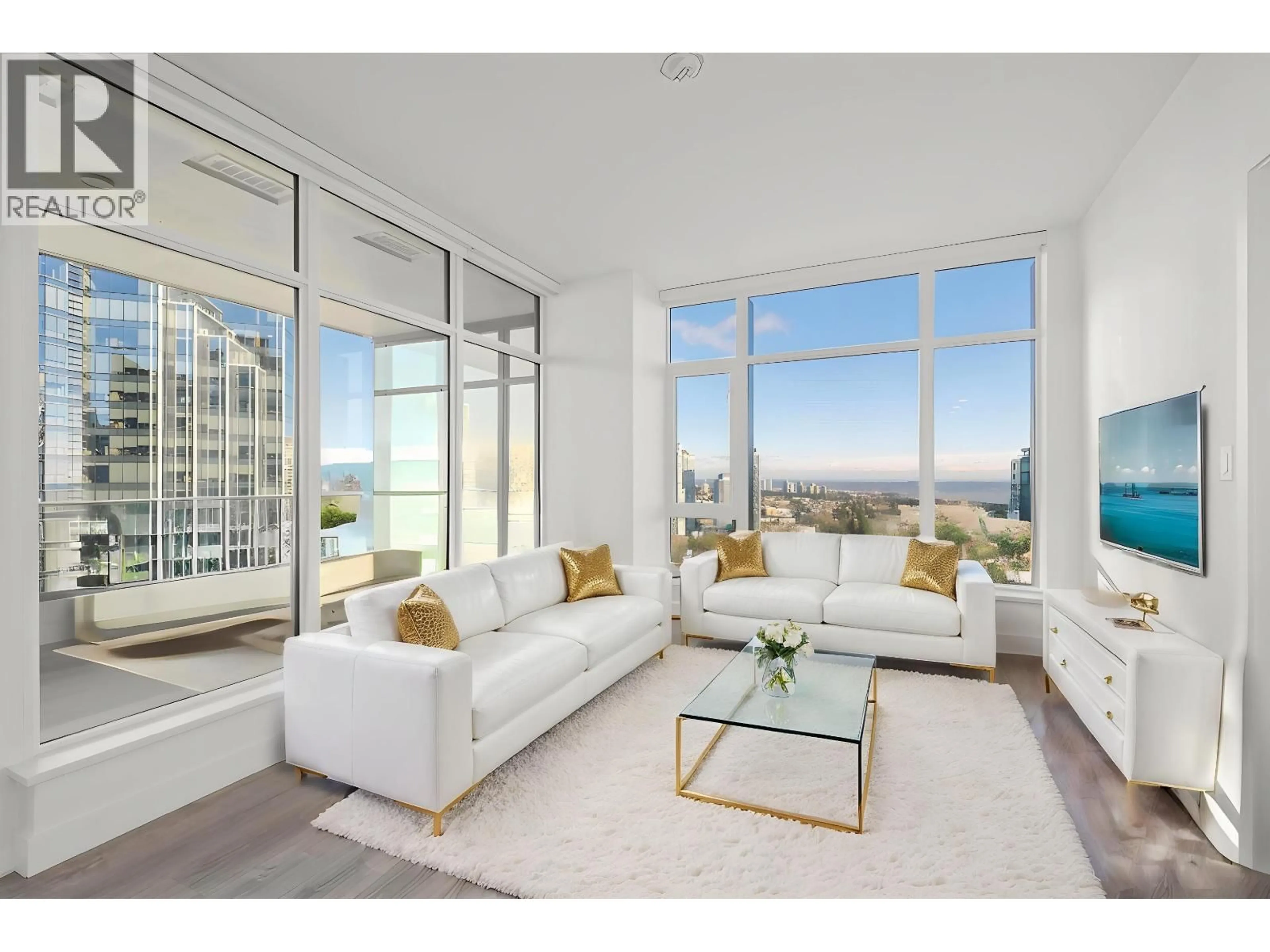 Living room with furniture, unknown for 1302 - 6511 SUSSEX AVENUE, Burnaby British Columbia V5H0K5