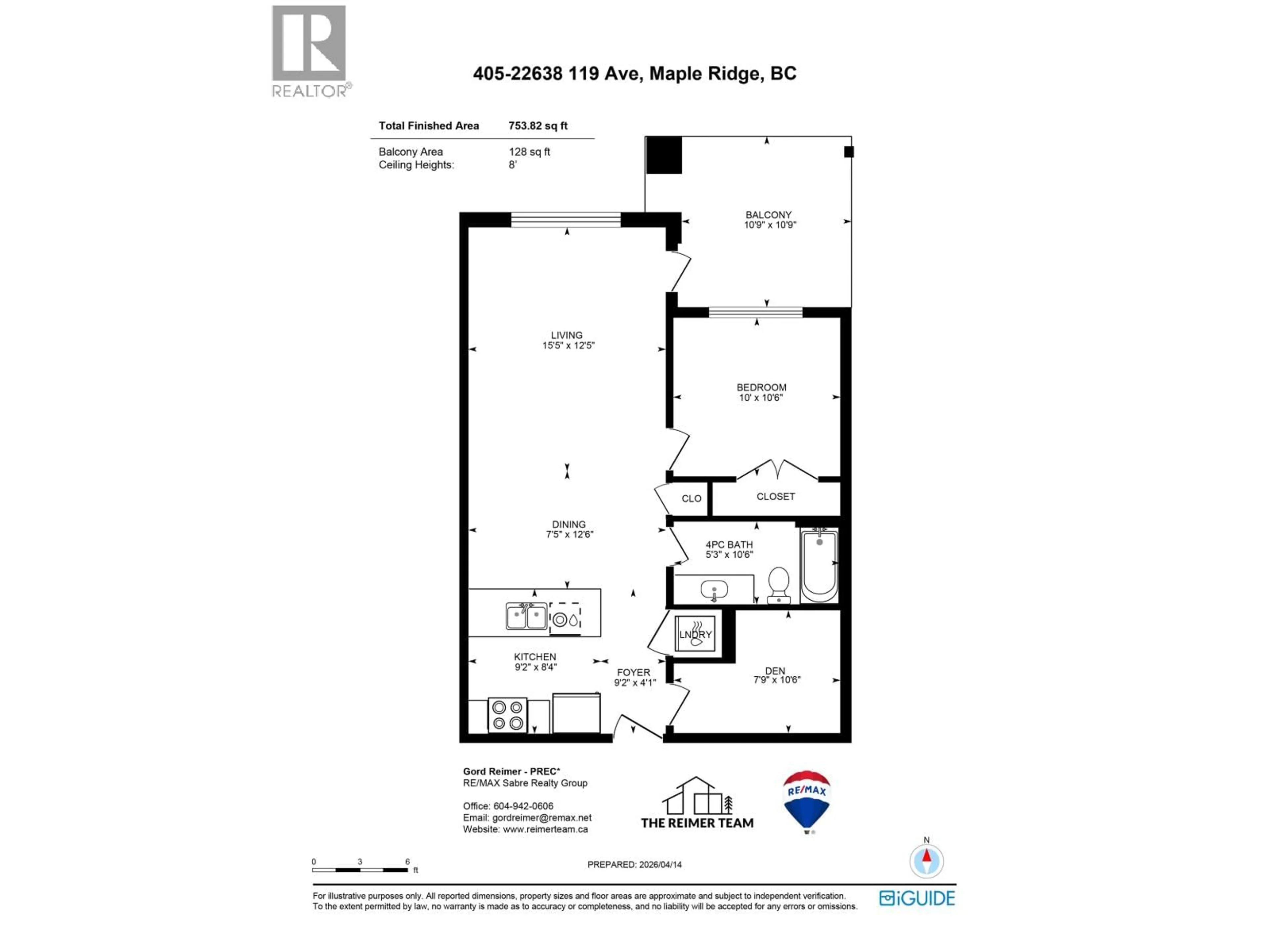 Floor plan for 405 - 22638 119 AVENUE, Maple Ridge British Columbia V2X4L1