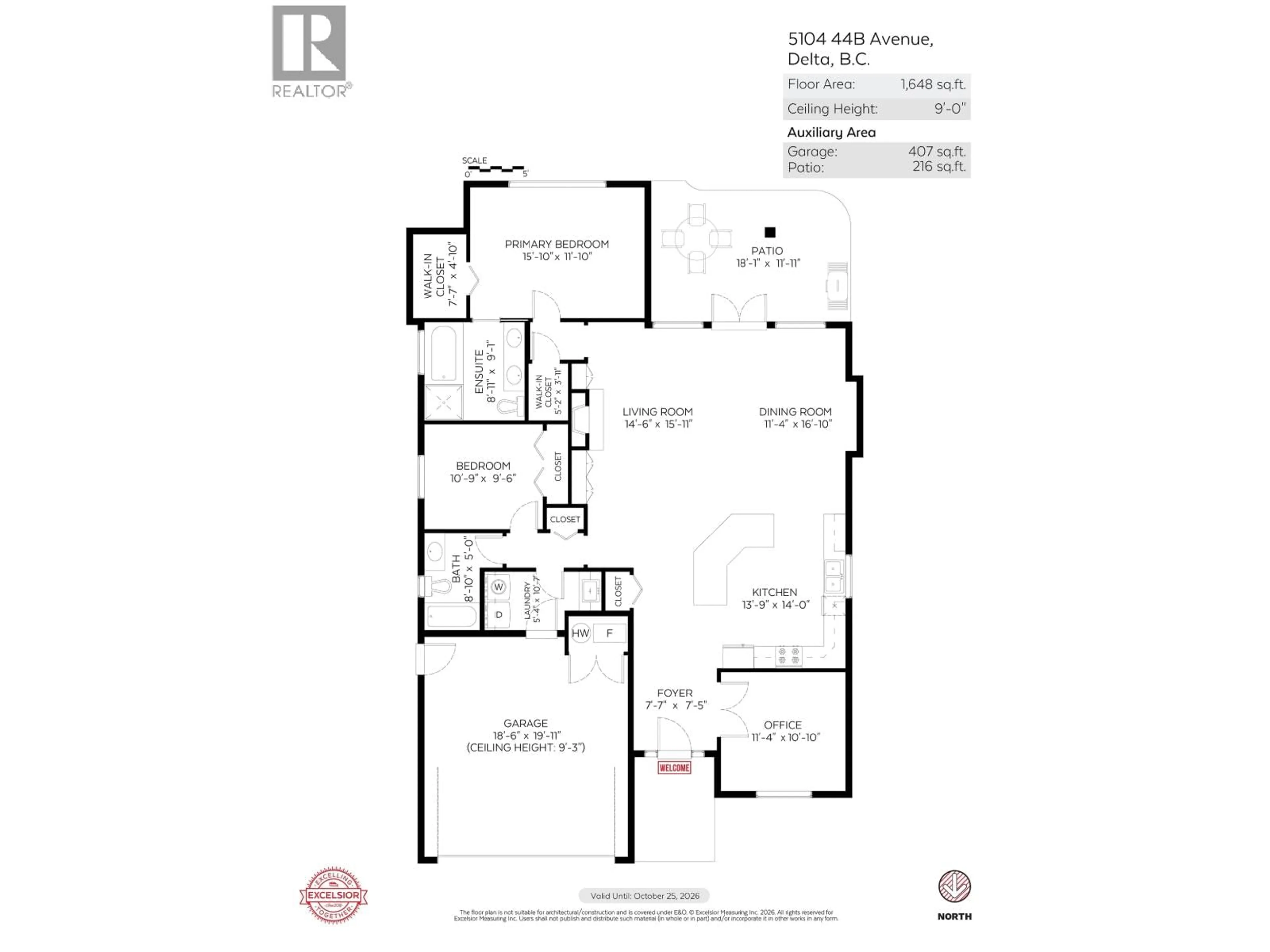 Floor plan for 5104 44B AVENUE, Delta British Columbia V4K0A9
