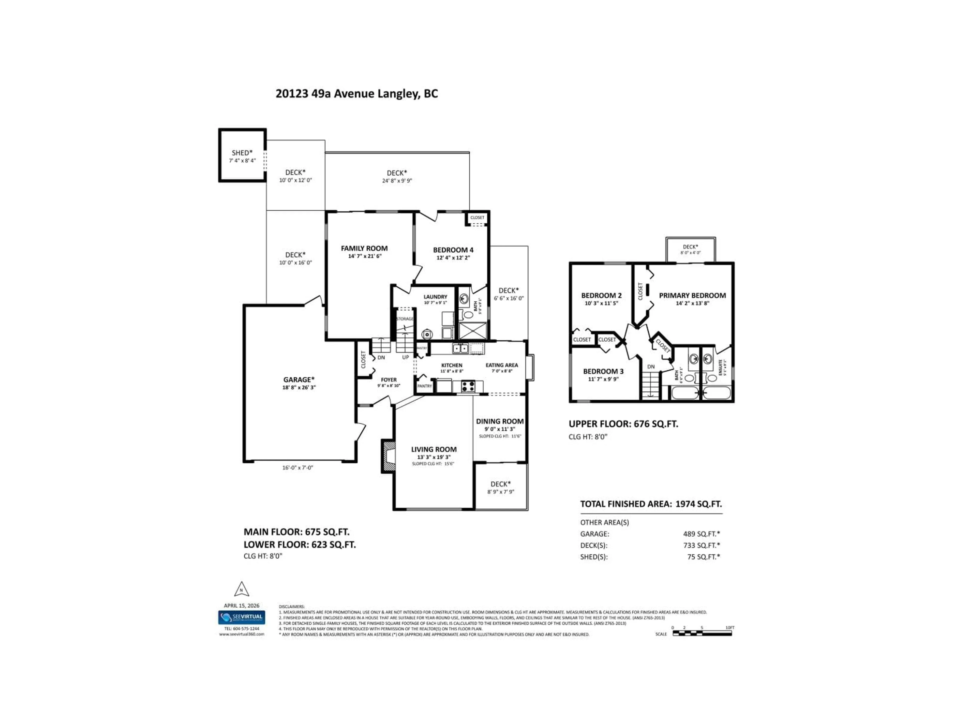 Floor plan for 20123 49A AVENUE, Langley British Columbia V3A3S2