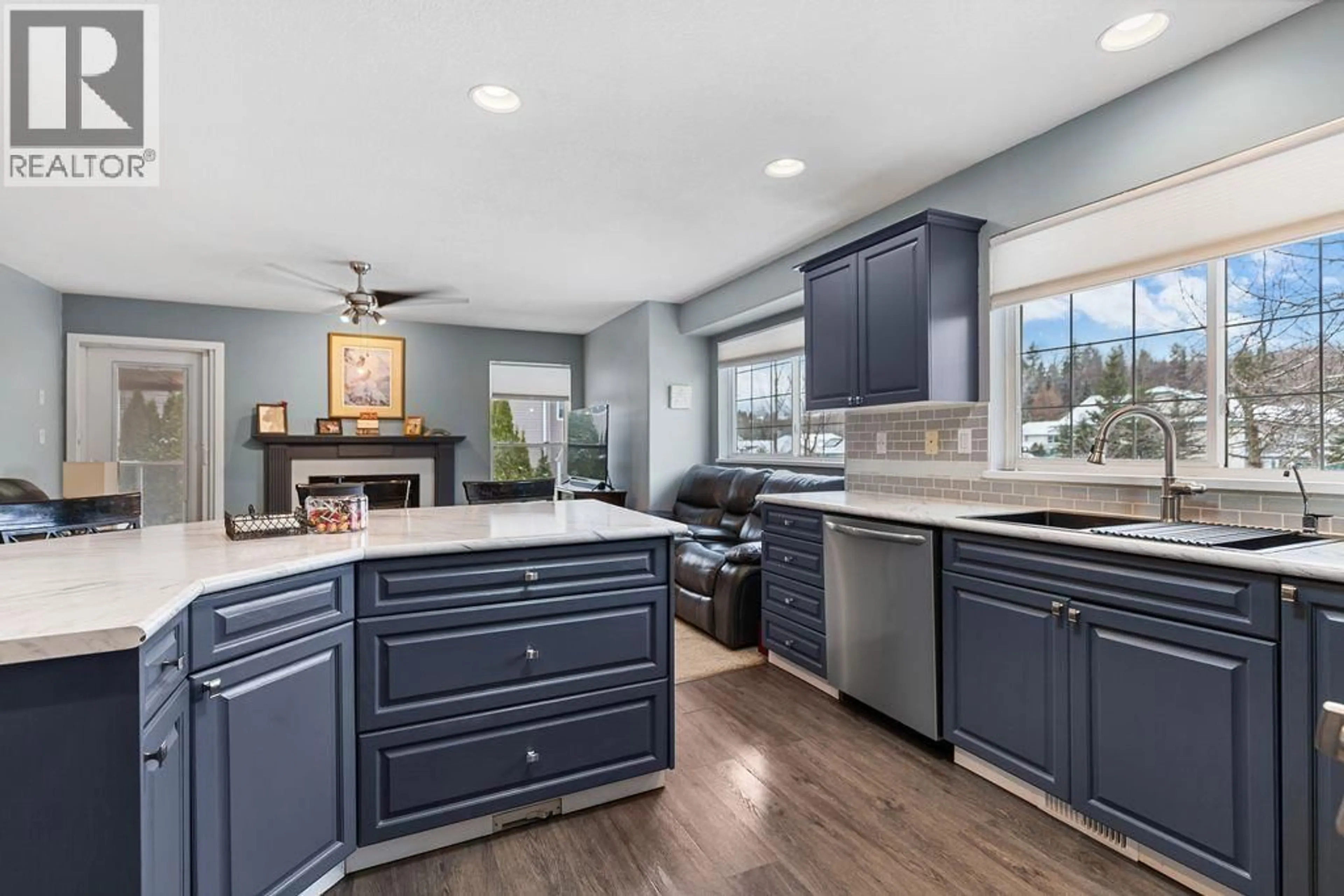 Open concept kitchen, ceramic/tile floor for 6907 ST ANTHONY CRESCENT, Prince George British Columbia V2N5A2