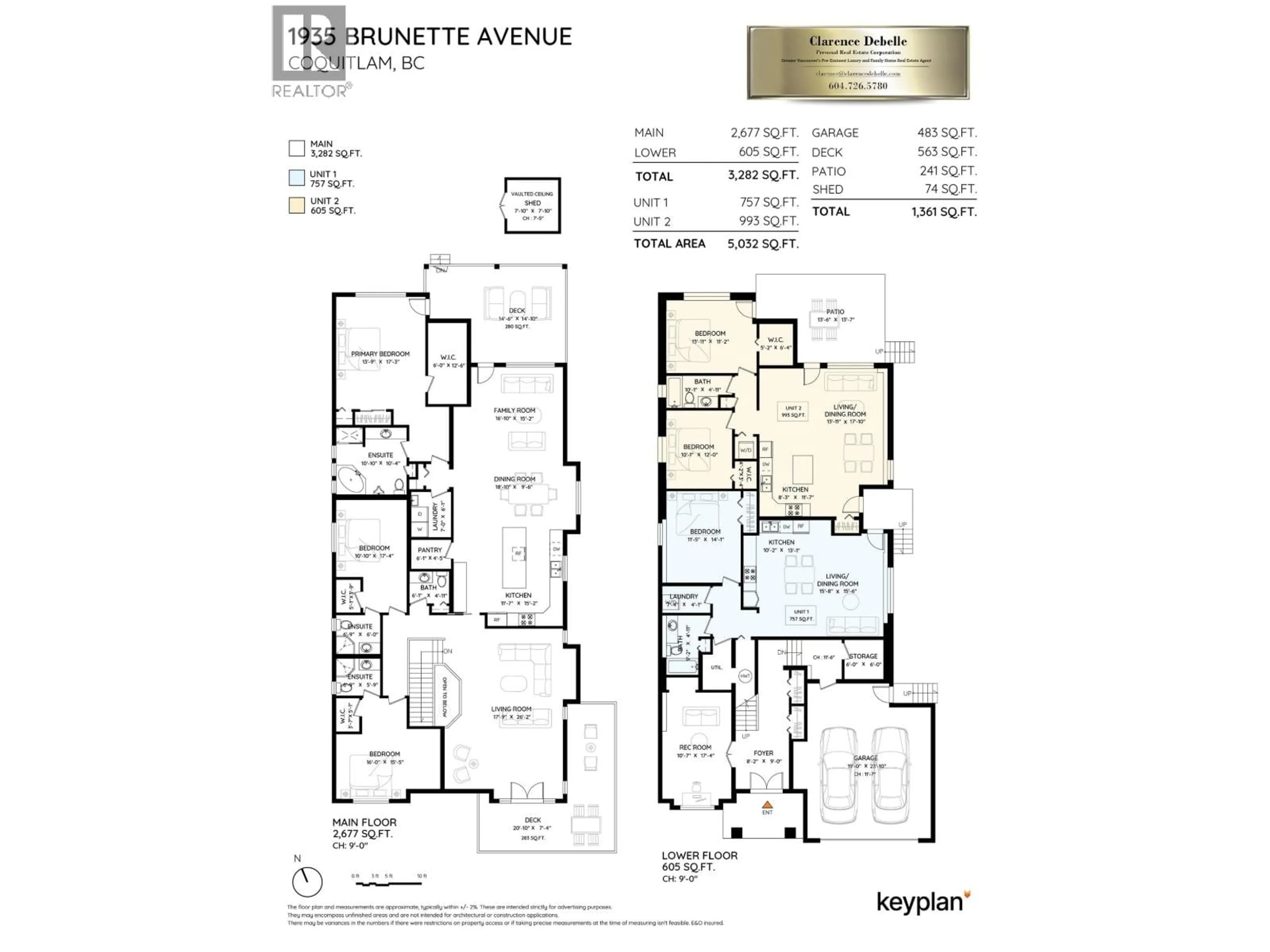 Floor plan for 1935 BRUNETTE AVENUE, Coquitlam British Columbia V3K1H8