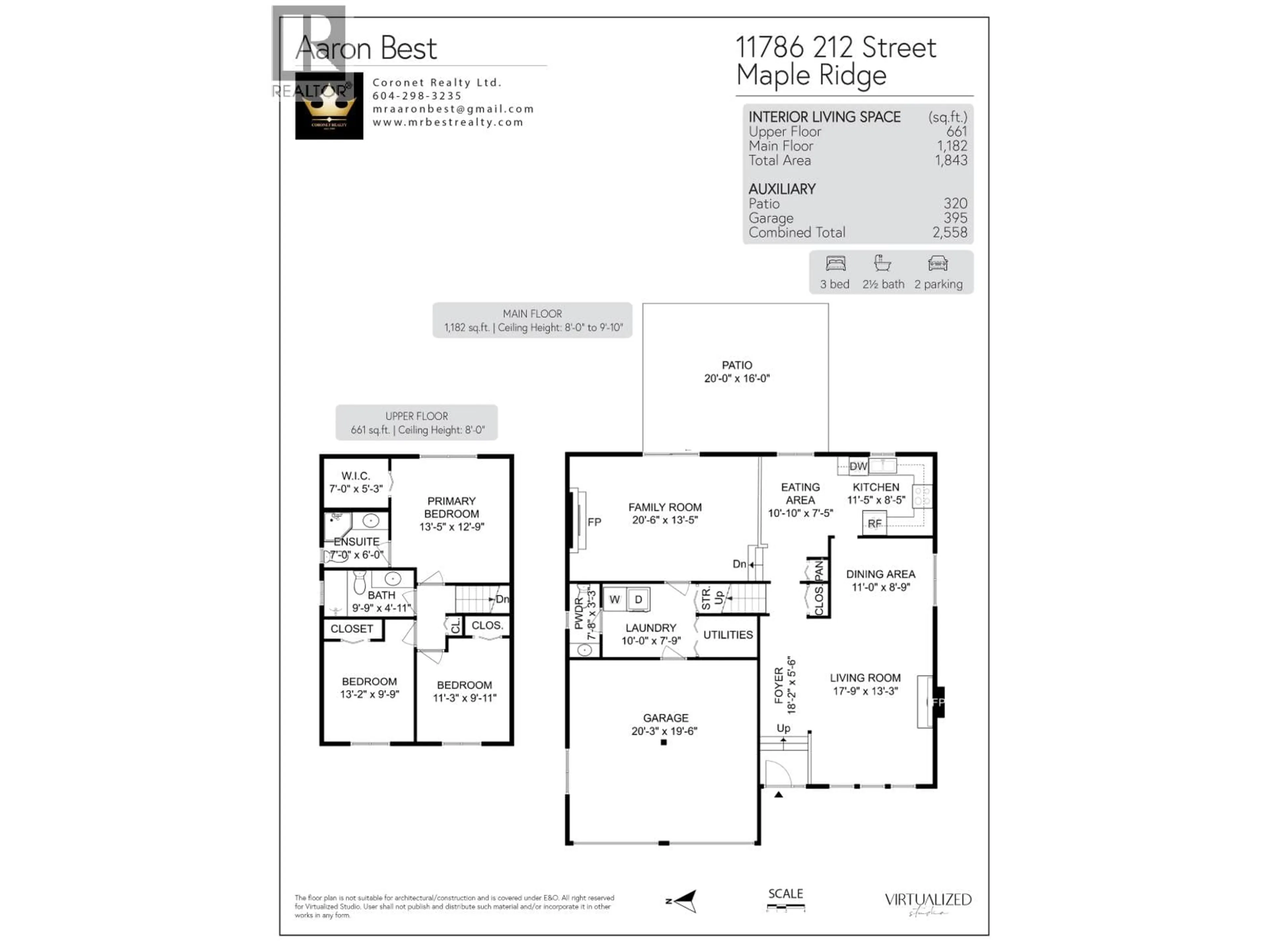 Floor plan for 11786 212 STREET, Maple Ridge British Columbia V2X8P9