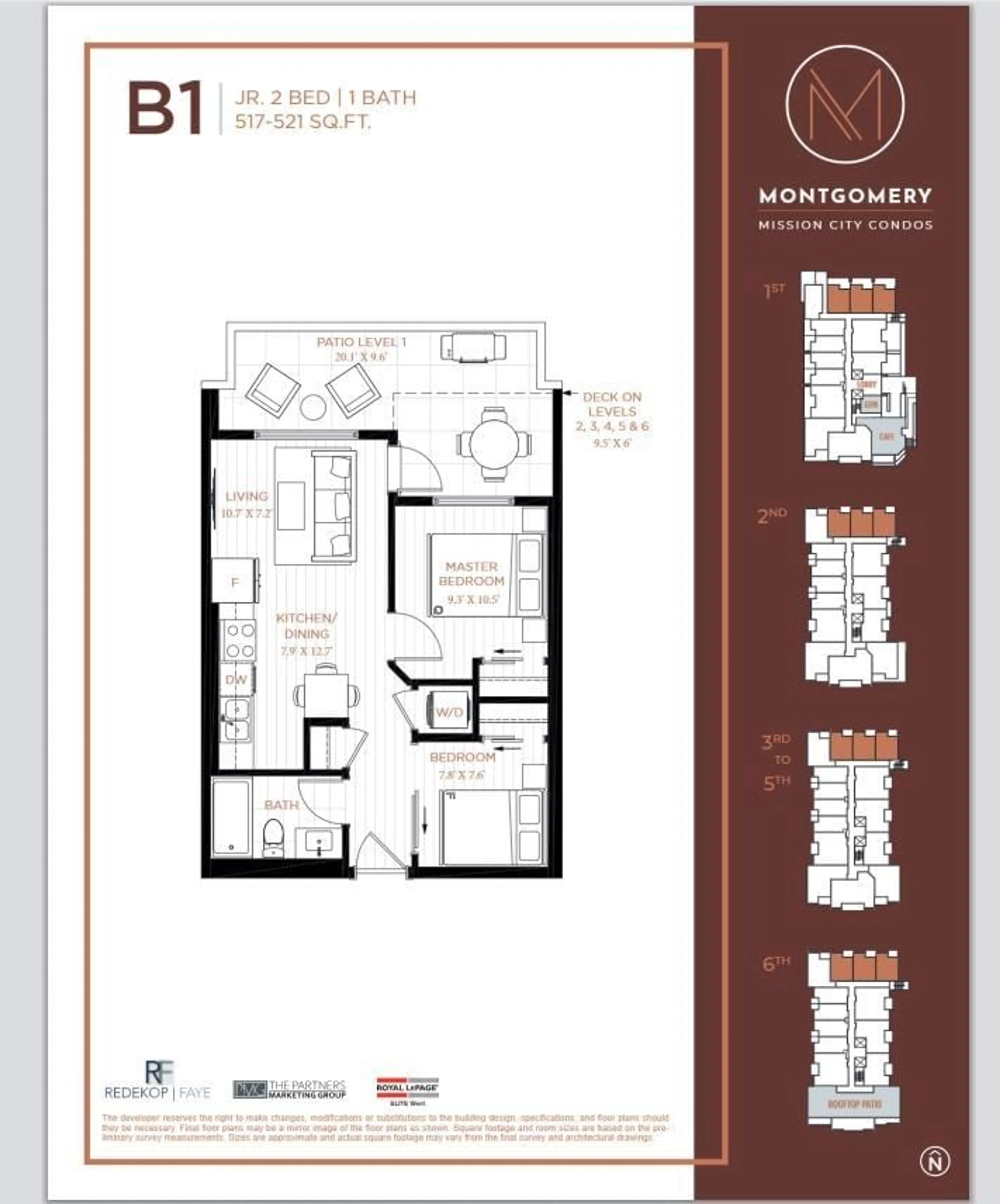 Floor plan for 505 - 33281 2 AVENUE, Mission British Columbia V2V1J9
