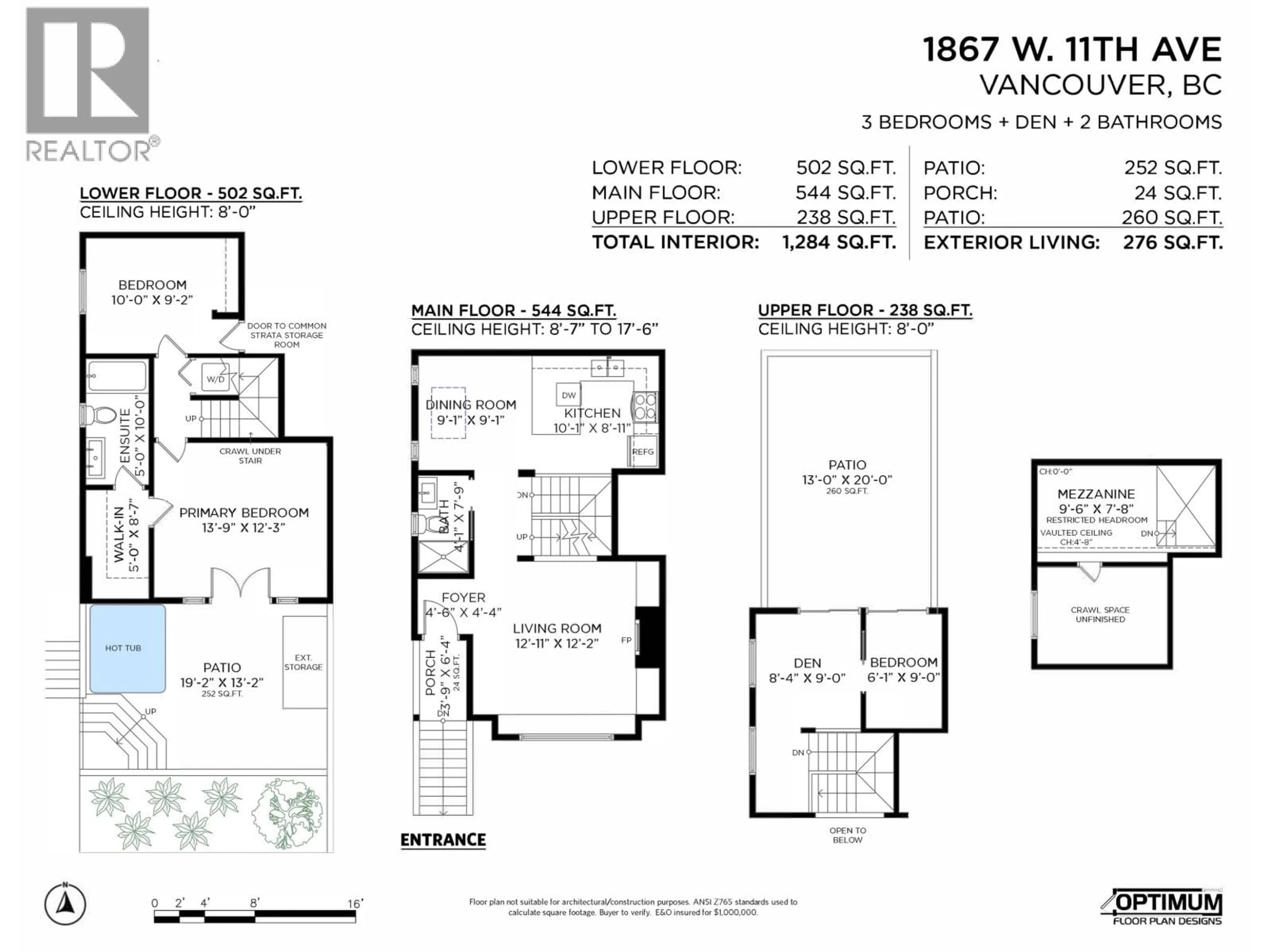 Floor plan for 1867 11TH AVENUE, Vancouver British Columbia V6J2C4