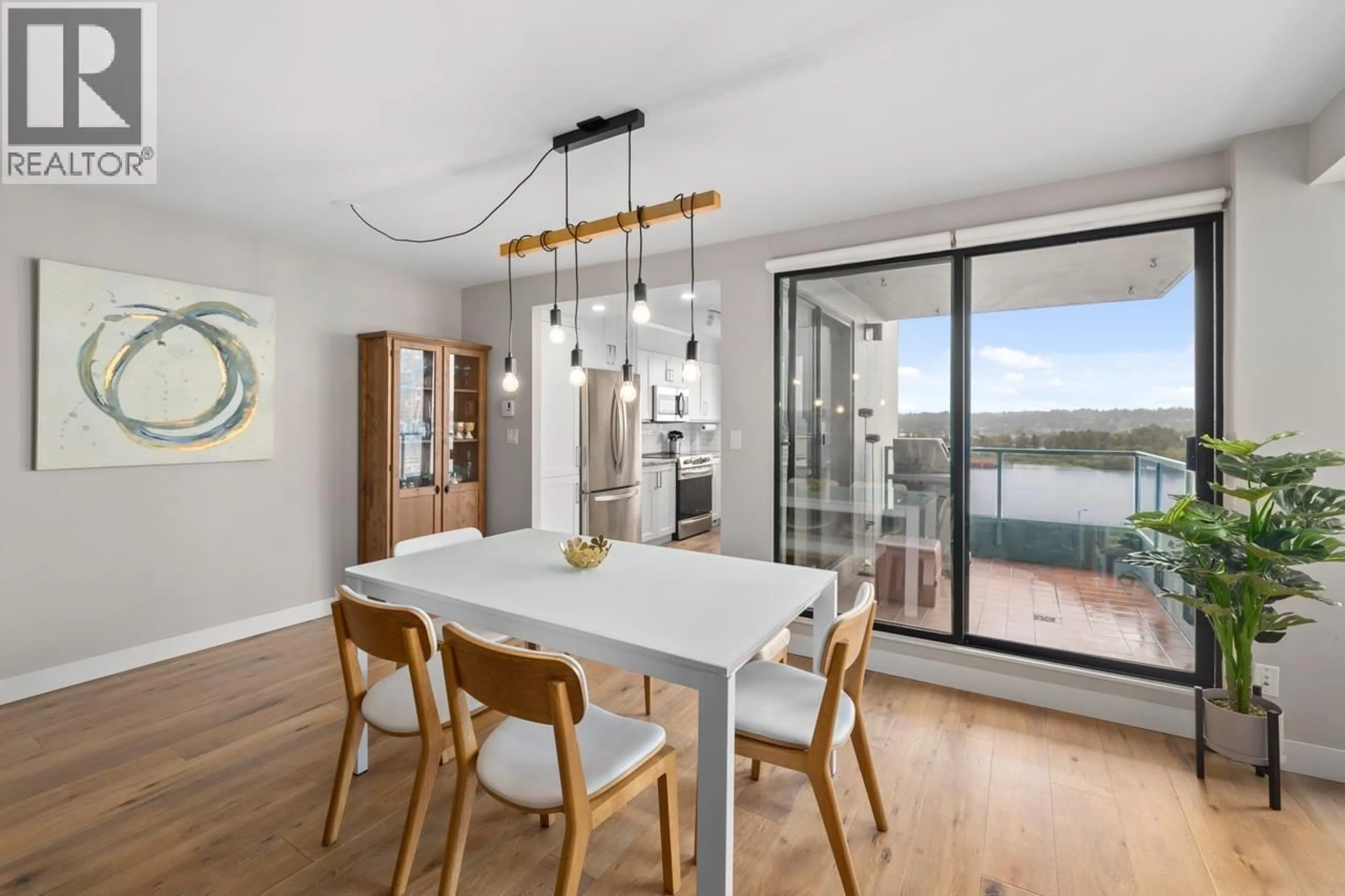 Dining room, wood/laminate floor for 502 - 410 CARNARVON STREET, New Westminster British Columbia V3L5N9