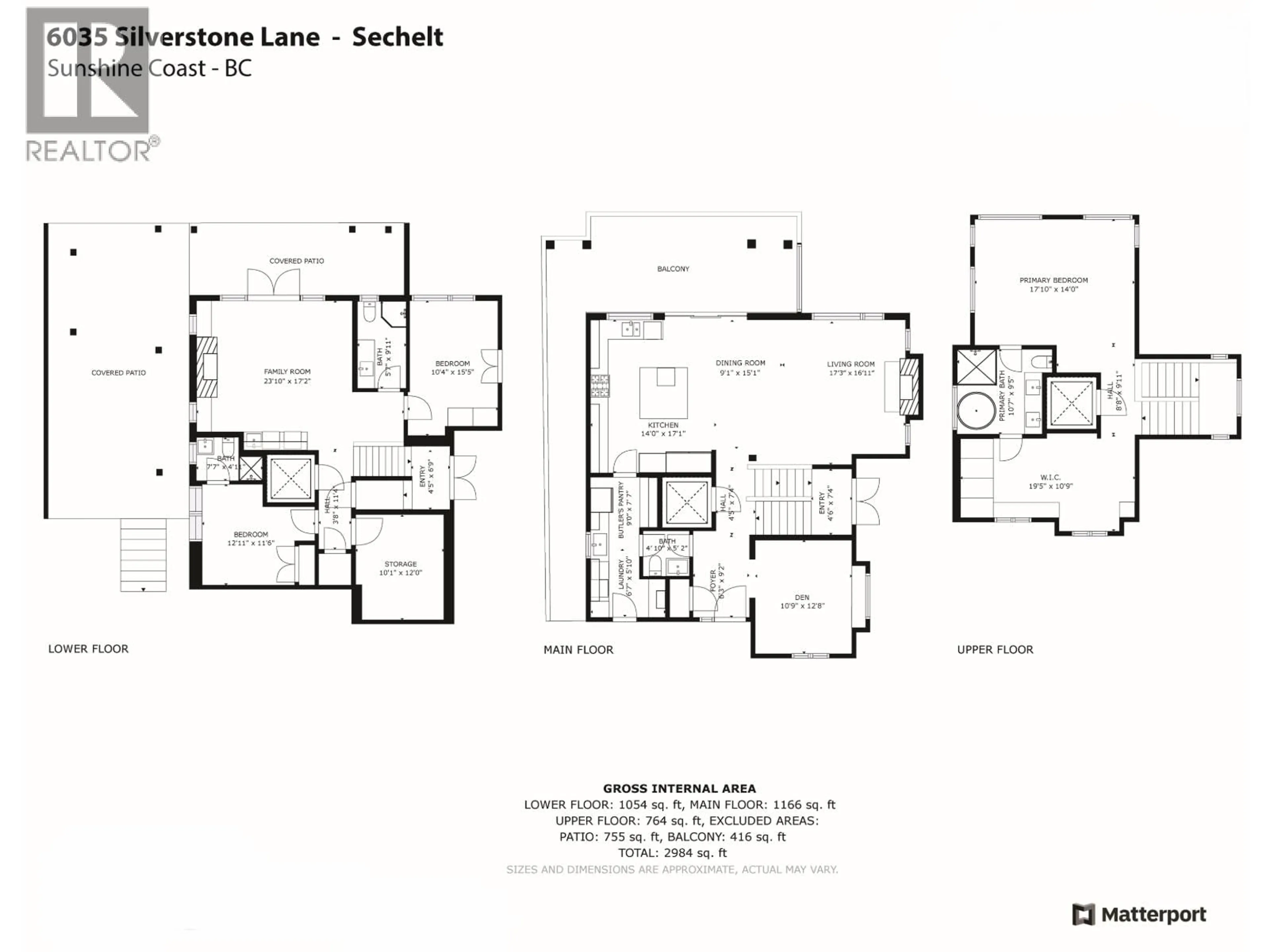 Floor plan for 6035 SILVERSTONE LANE, Sechelt British Columbia V7Z0T8