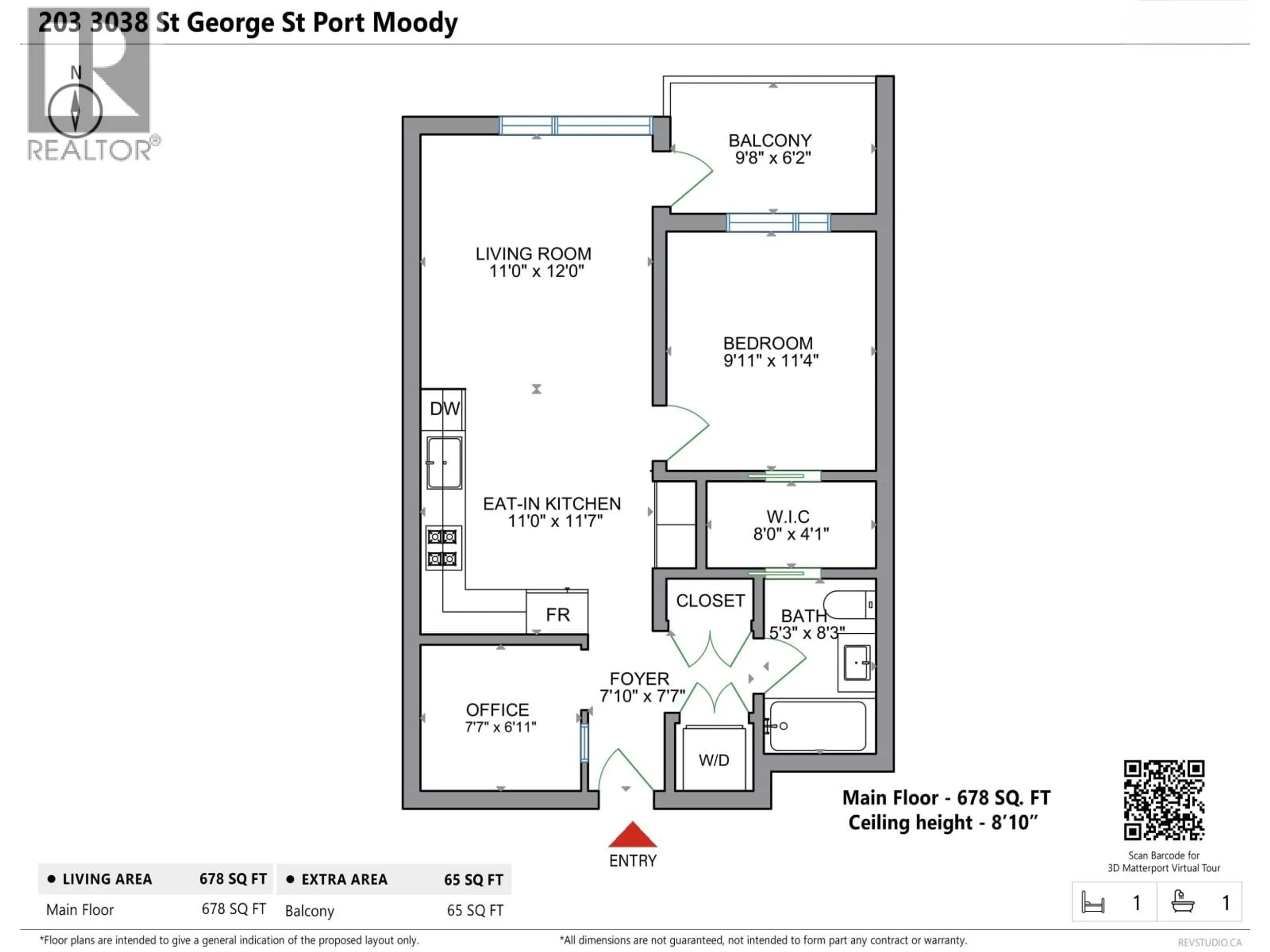 Floor plan for 112 - 3038 ST. GEORGE STREET, Port Moody British Columbia V3H0L3