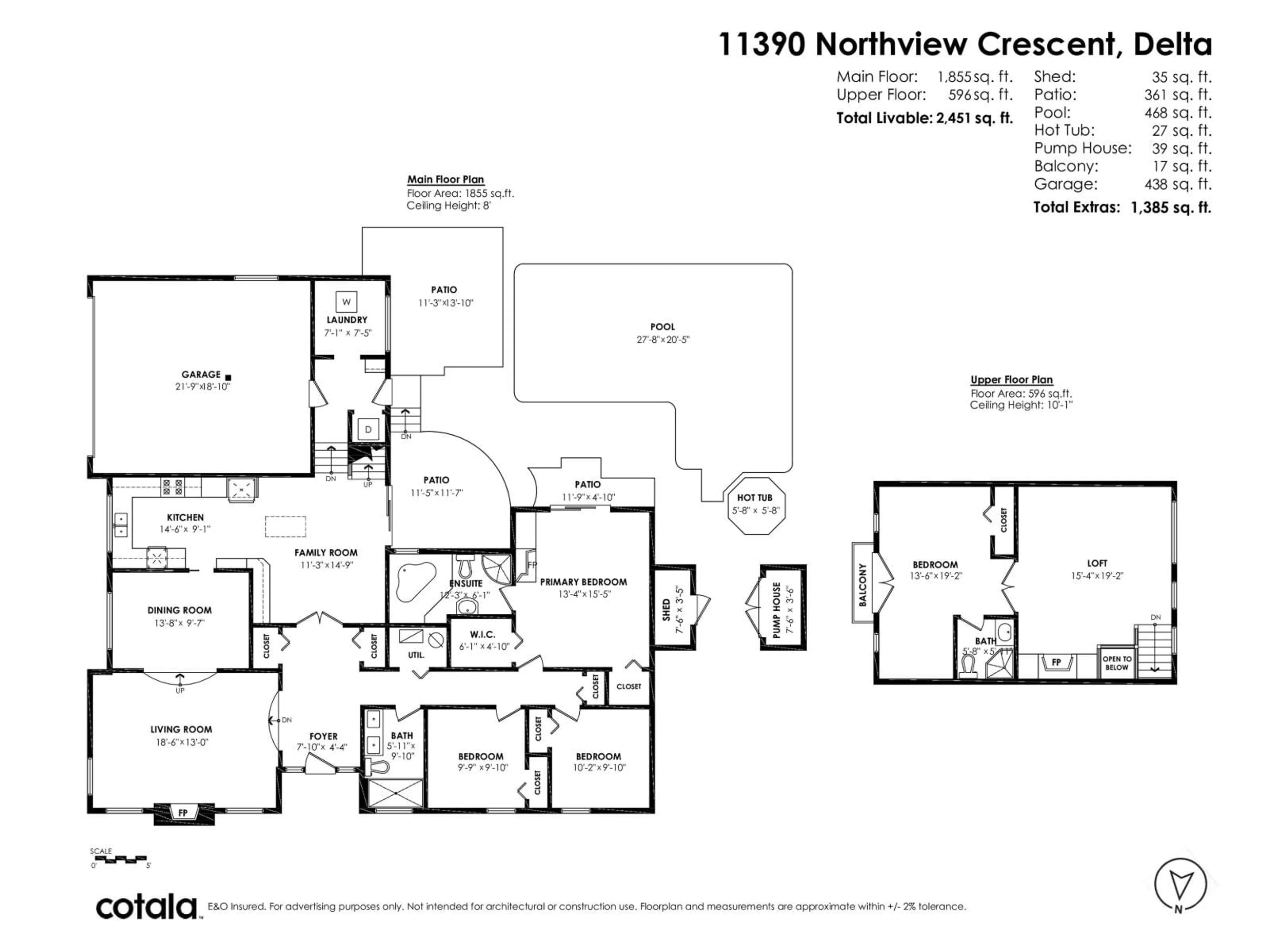 Floor plan for 11390 NORTHVIEW CRESCENT, Delta British Columbia V4E2P7