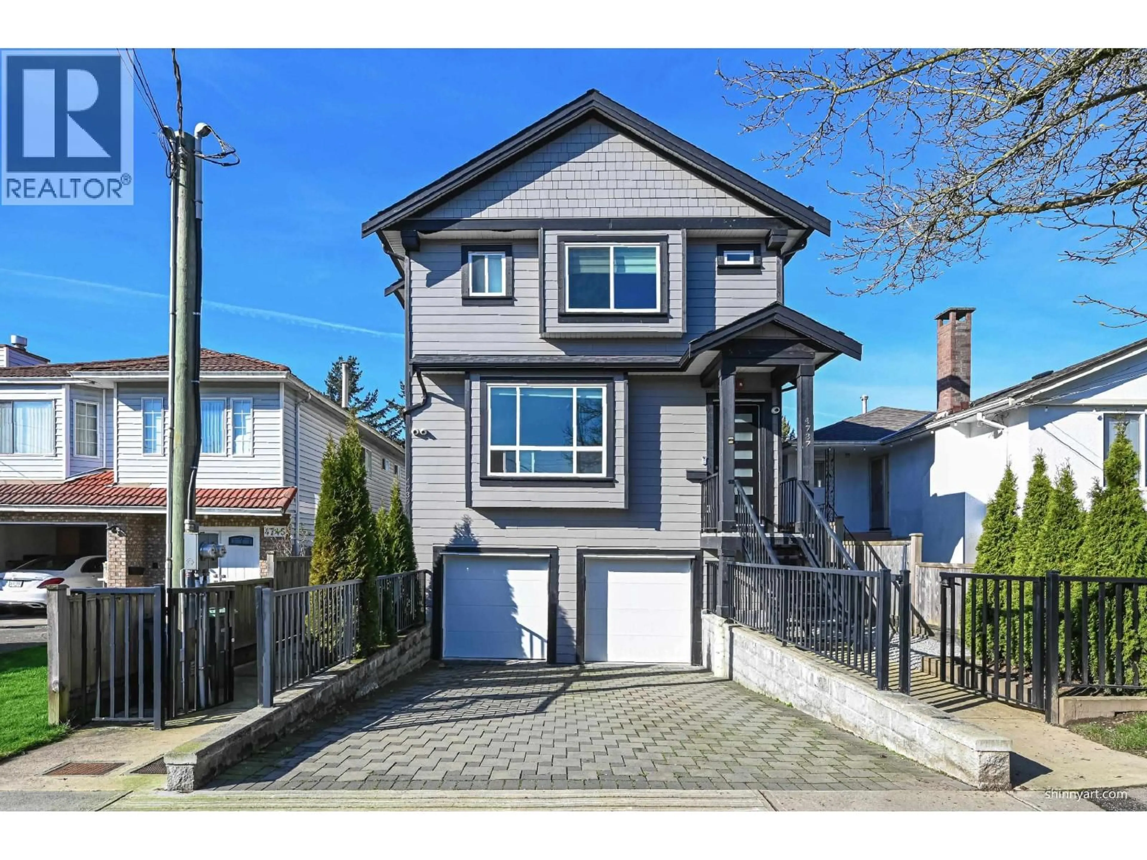 Home with vinyl exterior material, street for 4737 GOTHARD STREET, Vancouver British Columbia V5R3L1