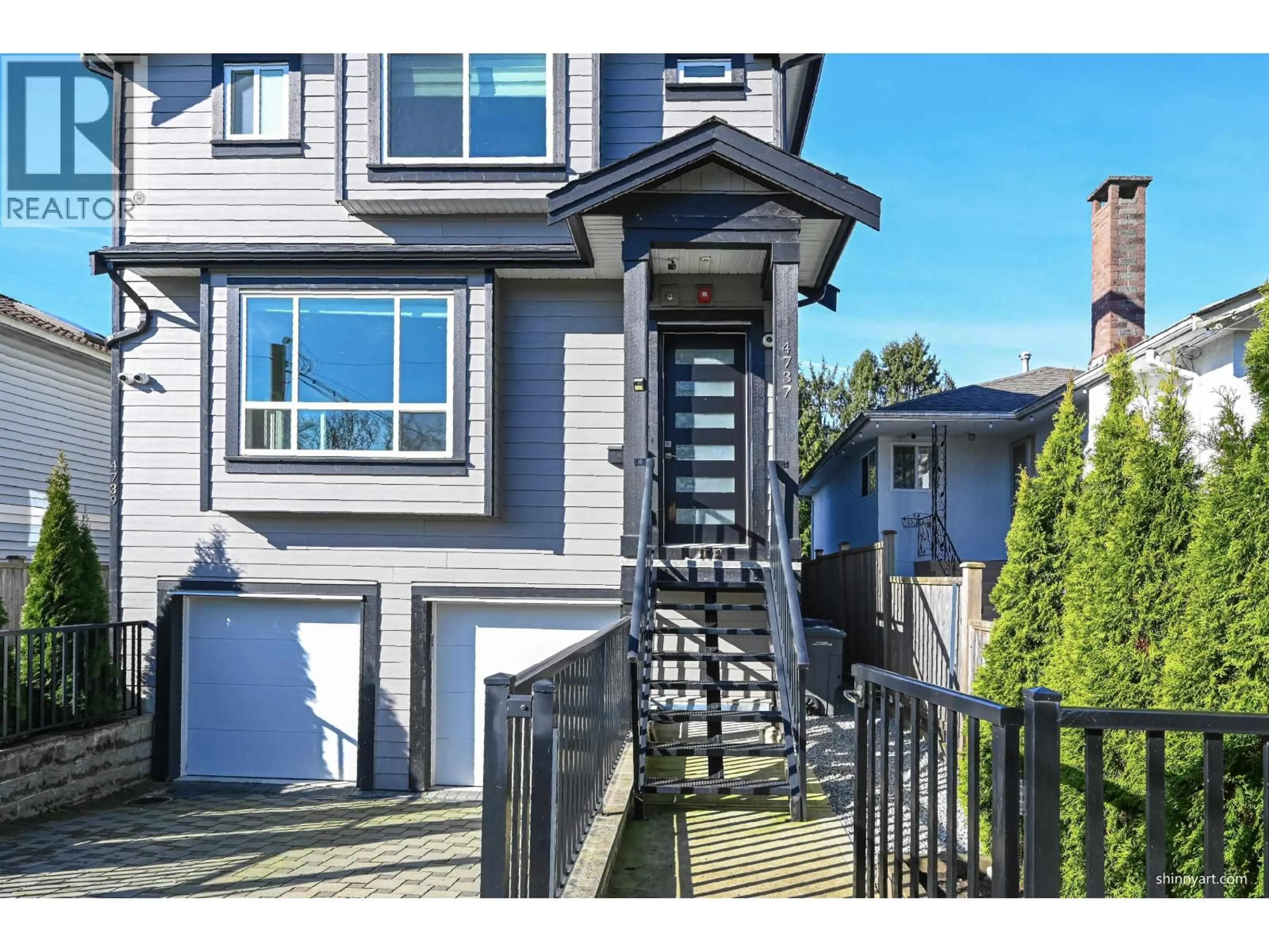 Home with vinyl exterior material, street for 4737 GOTHARD STREET, Vancouver British Columbia V5R3L1