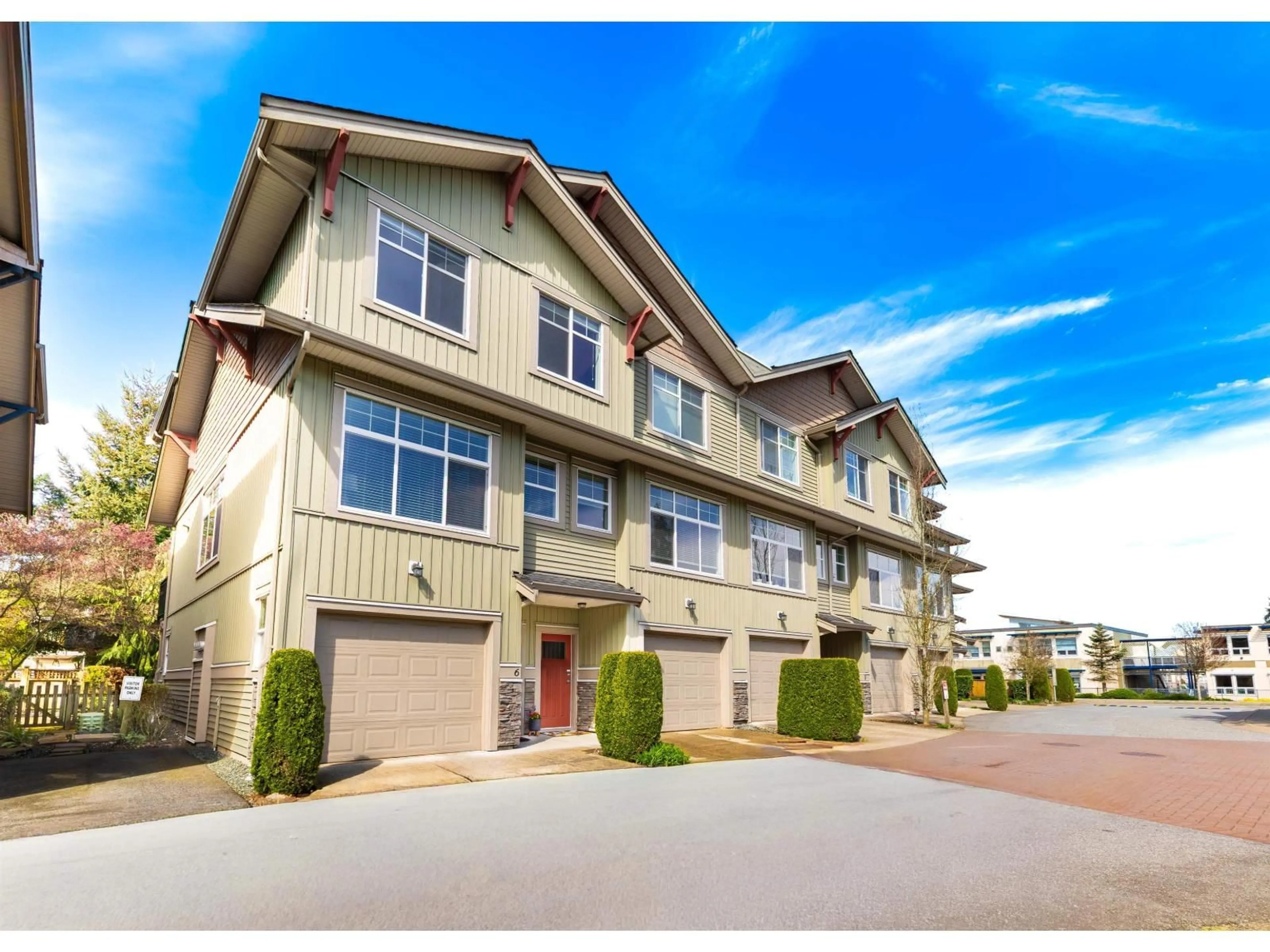 A pic from outside/outdoor area/front of a property/back of a property/a pic from drone, street for 6 - 20966 77A AVENUE, Langley British Columbia V2Y0K9