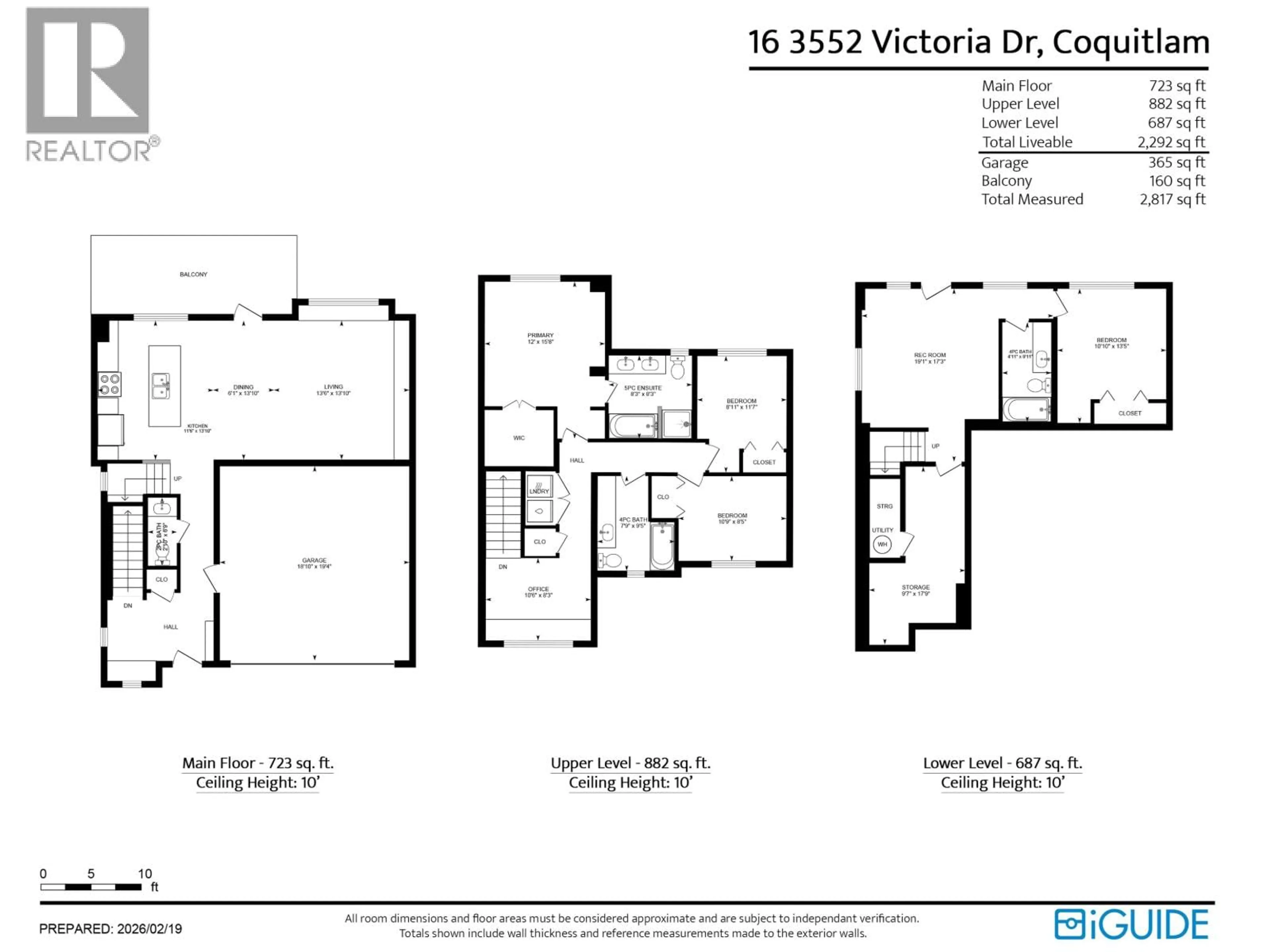 Floor plan for 16 - 3552 VICTORIA DRIVE, Coquitlam British Columbia V3C3V4