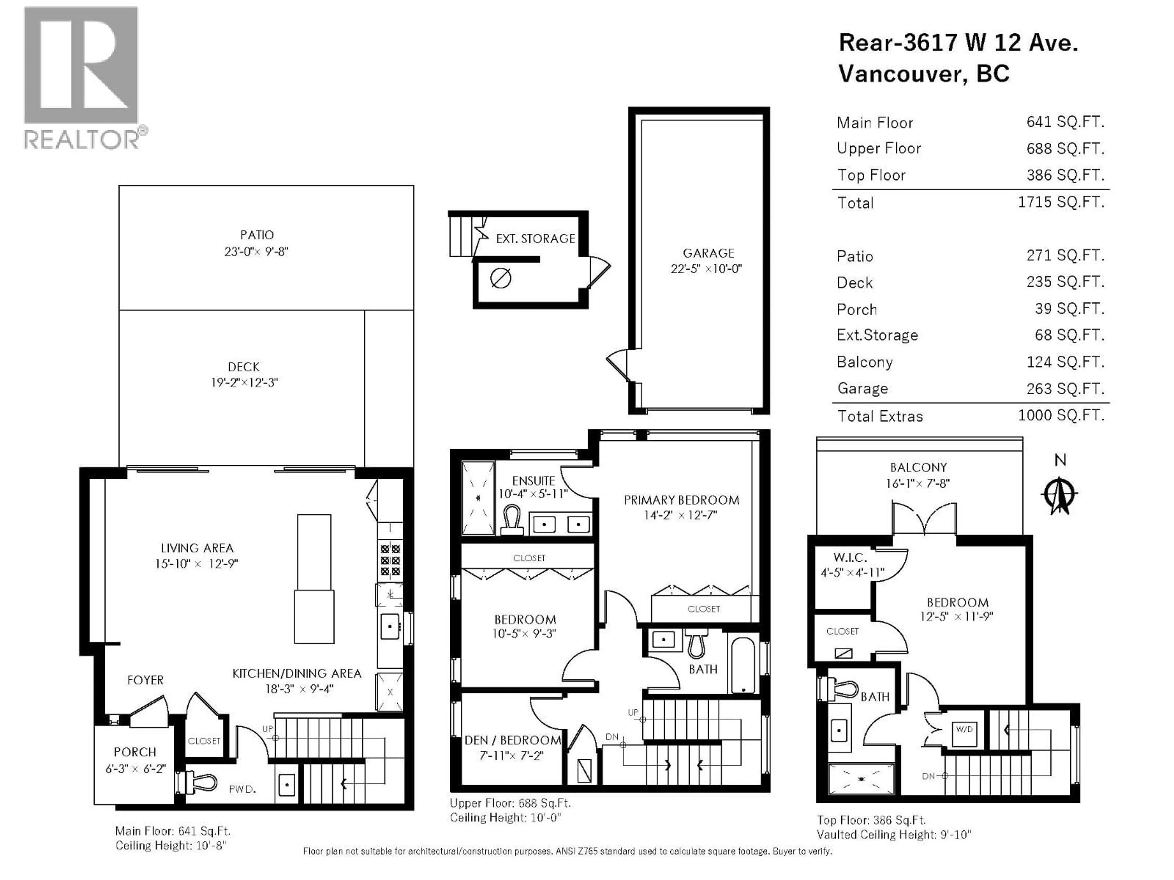 Floor plan for 2 - 3617 12TH AVENUE, Vancouver British Columbia V6R2N5
