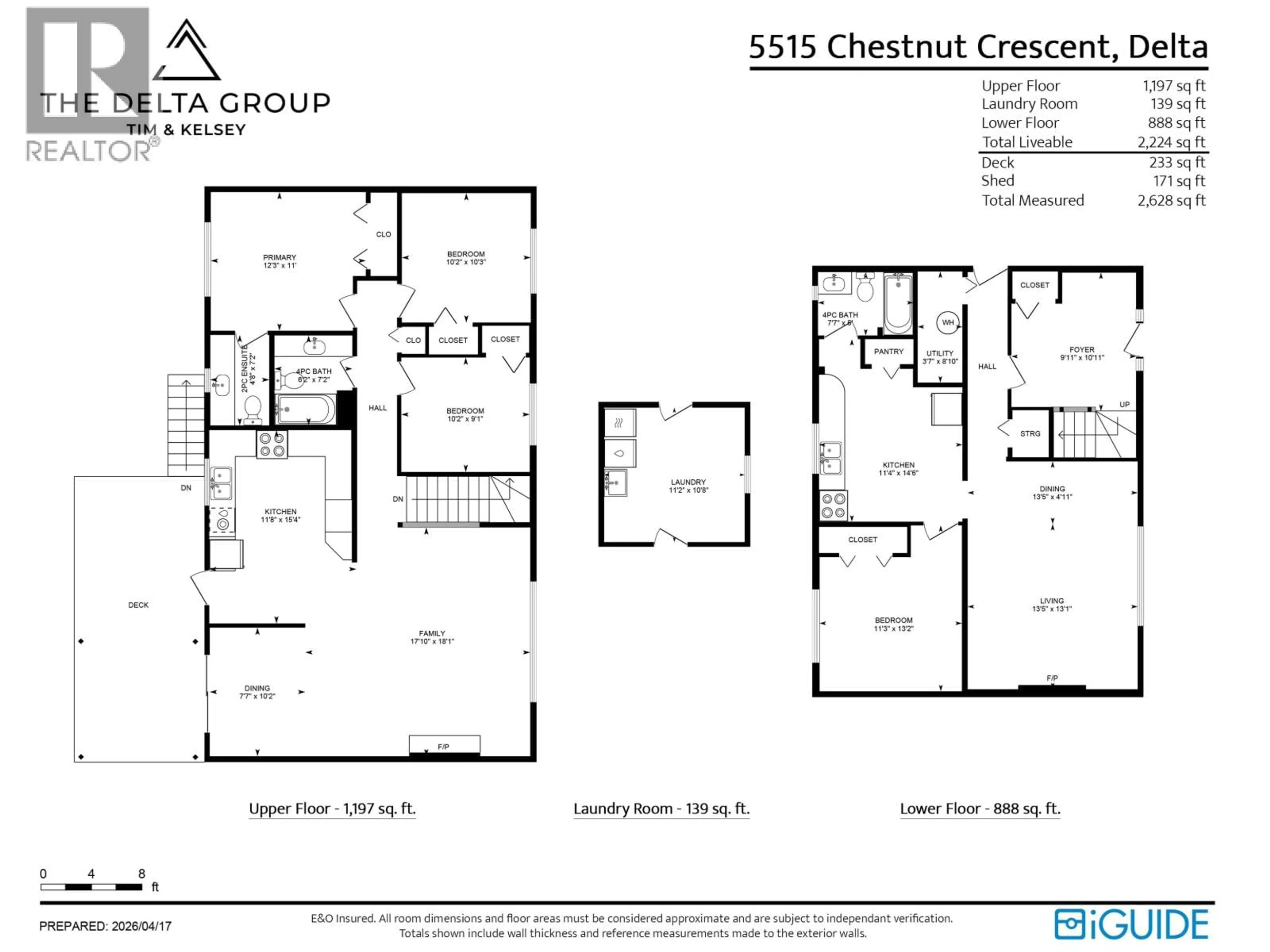 Floor plan for 5515 CHESTNUT CRESCENT, Delta British Columbia V4K1J5