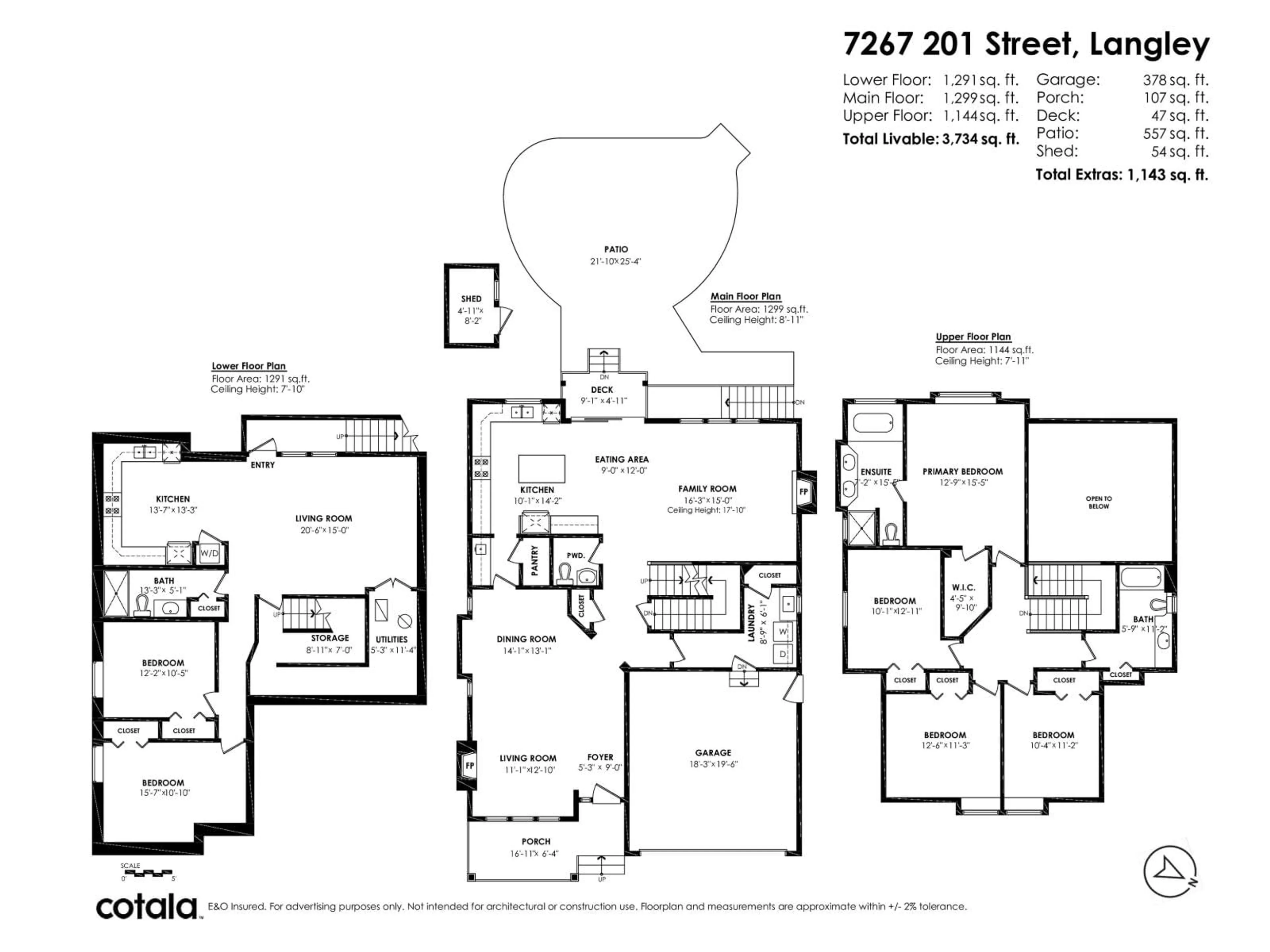 Floor plan for 7267 201 STREET, Langley British Columbia V2Y3G2