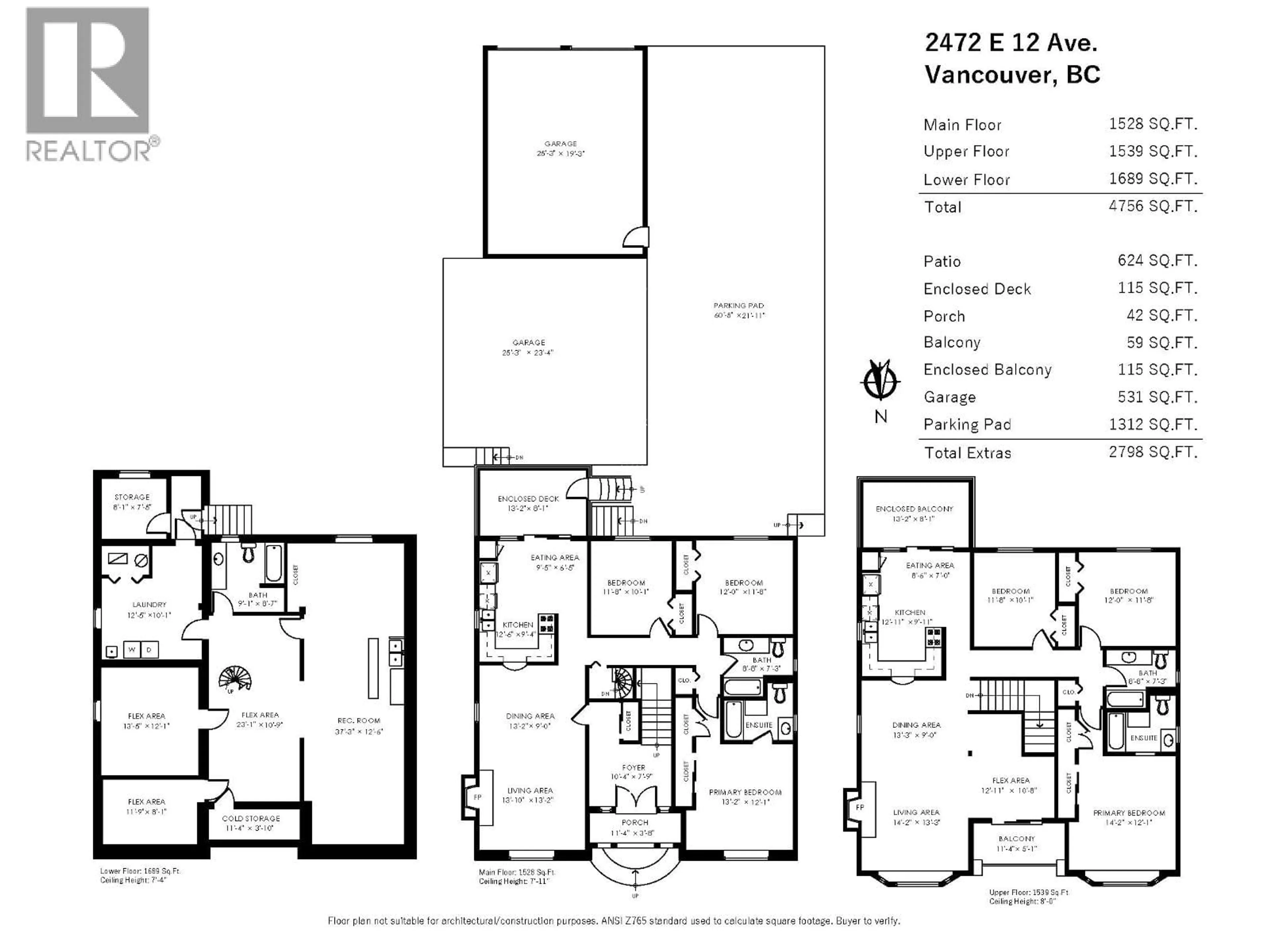 Floor plan for 2472 12TH AVENUE, Vancouver British Columbia V5M2C2