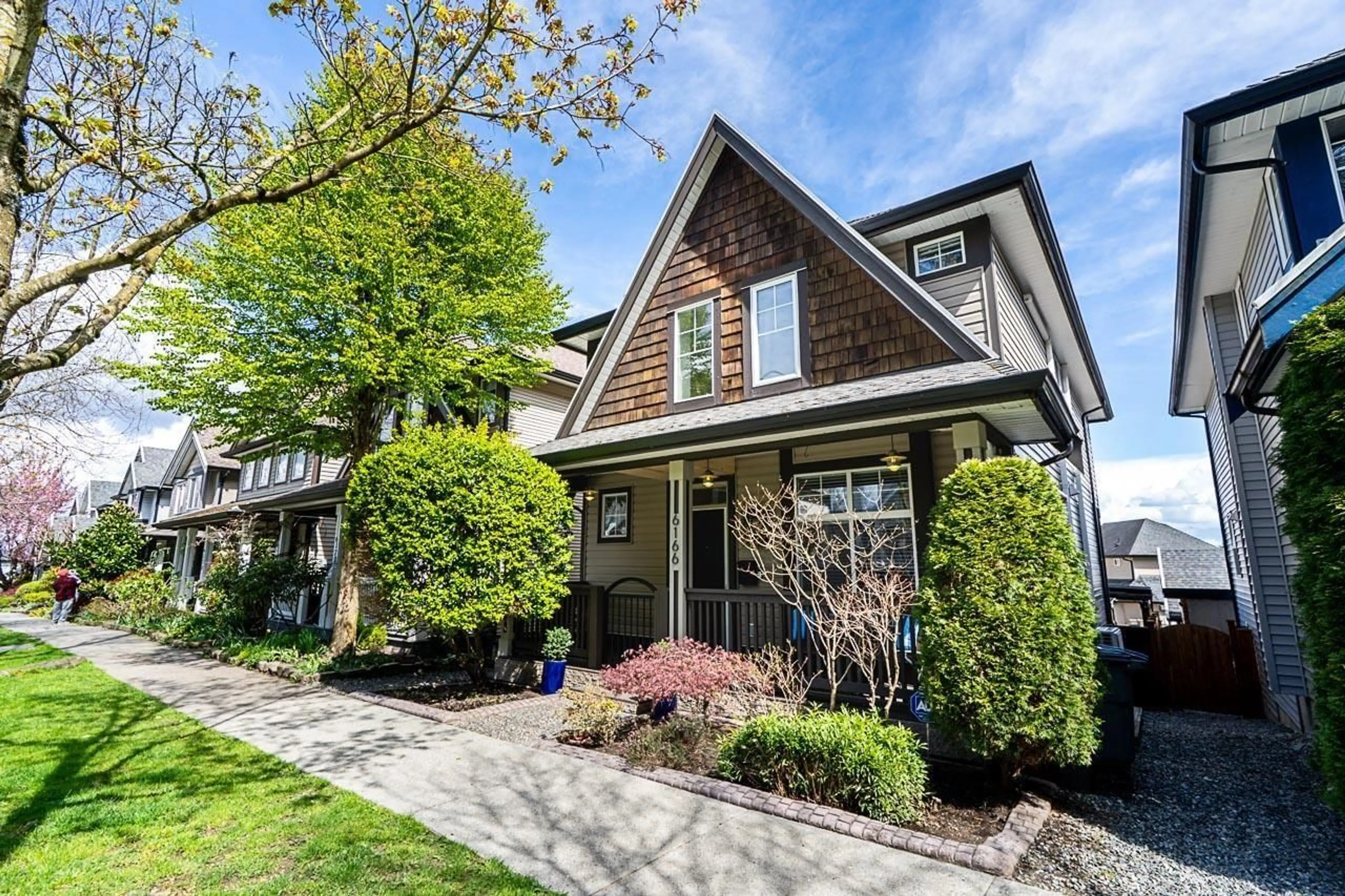 Home with brick exterior material, street for 6166 150 STREET, Surrey British Columbia V3S3H8