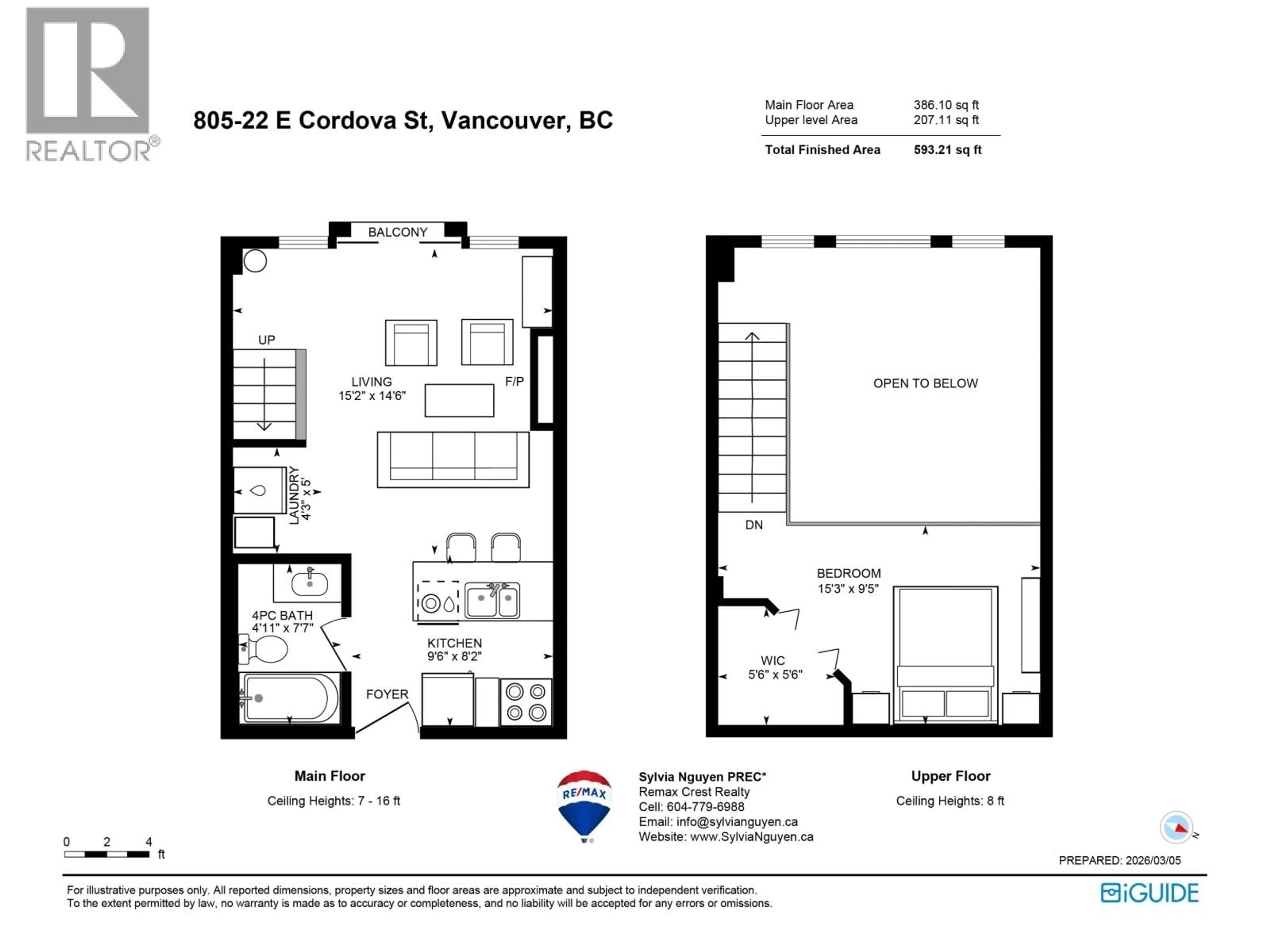 Floor plan for 805 - 22 CORDOVA STREET, Vancouver British Columbia V6A4G8