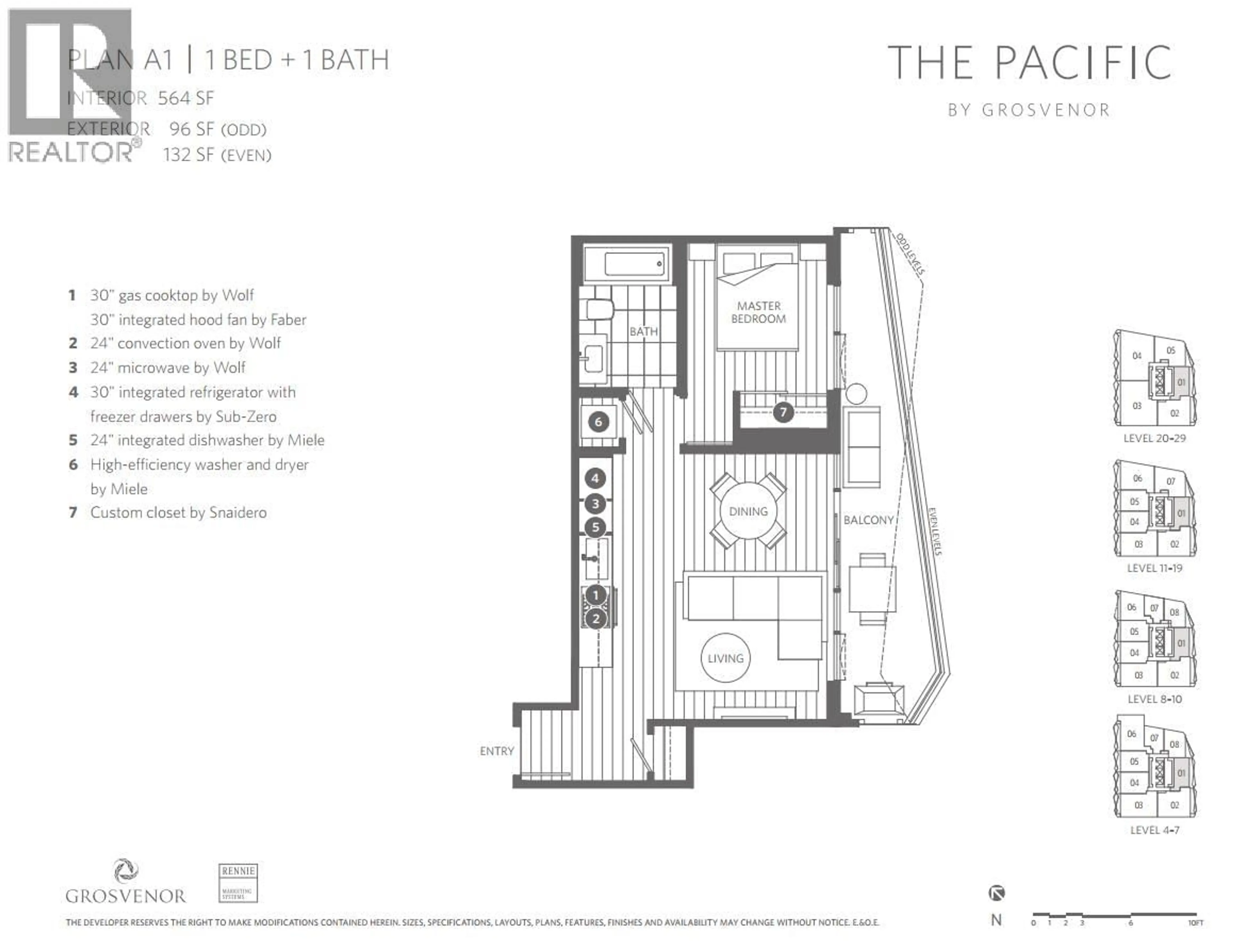 Floor plan for 801 - 889 PACIFIC STREET, Vancouver British Columbia V6Z1C3