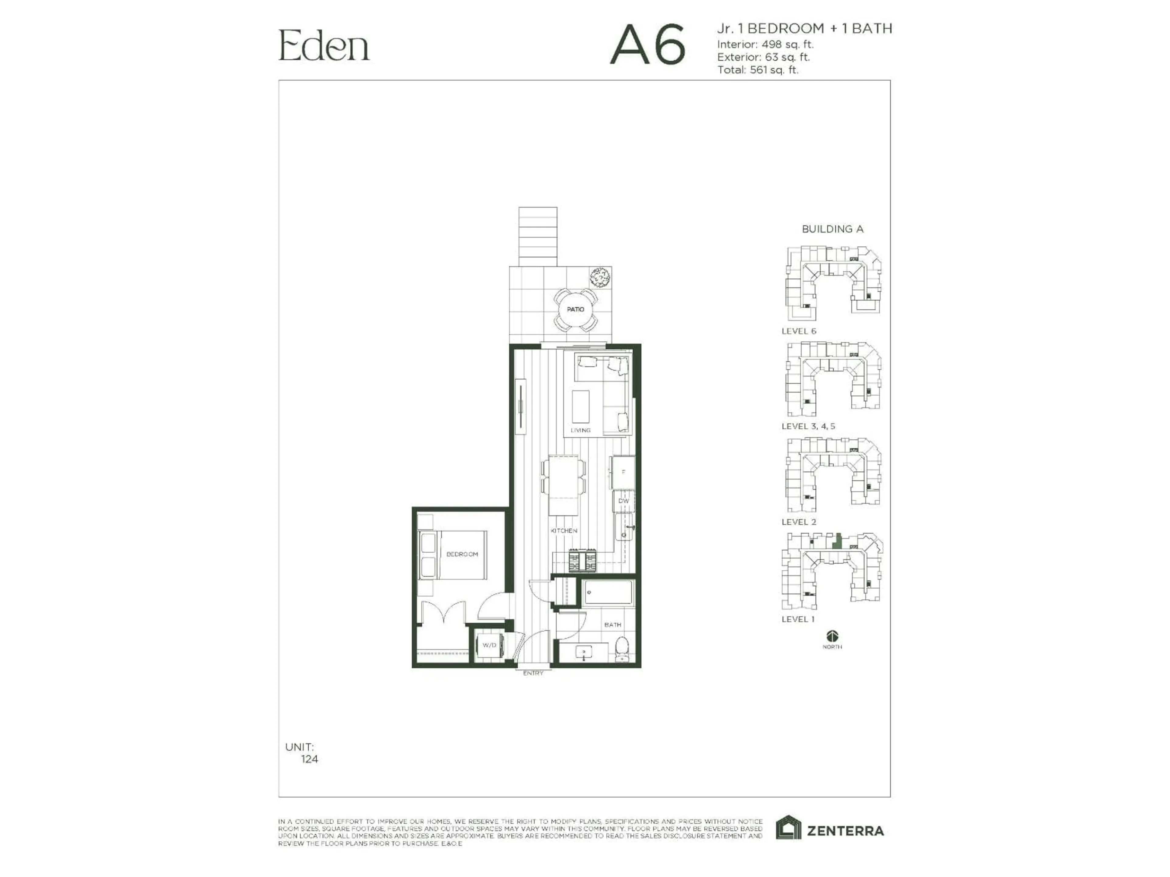 Floor plan for A124 - 19936 77 AVENUE, Langley British Columbia V0V0V0