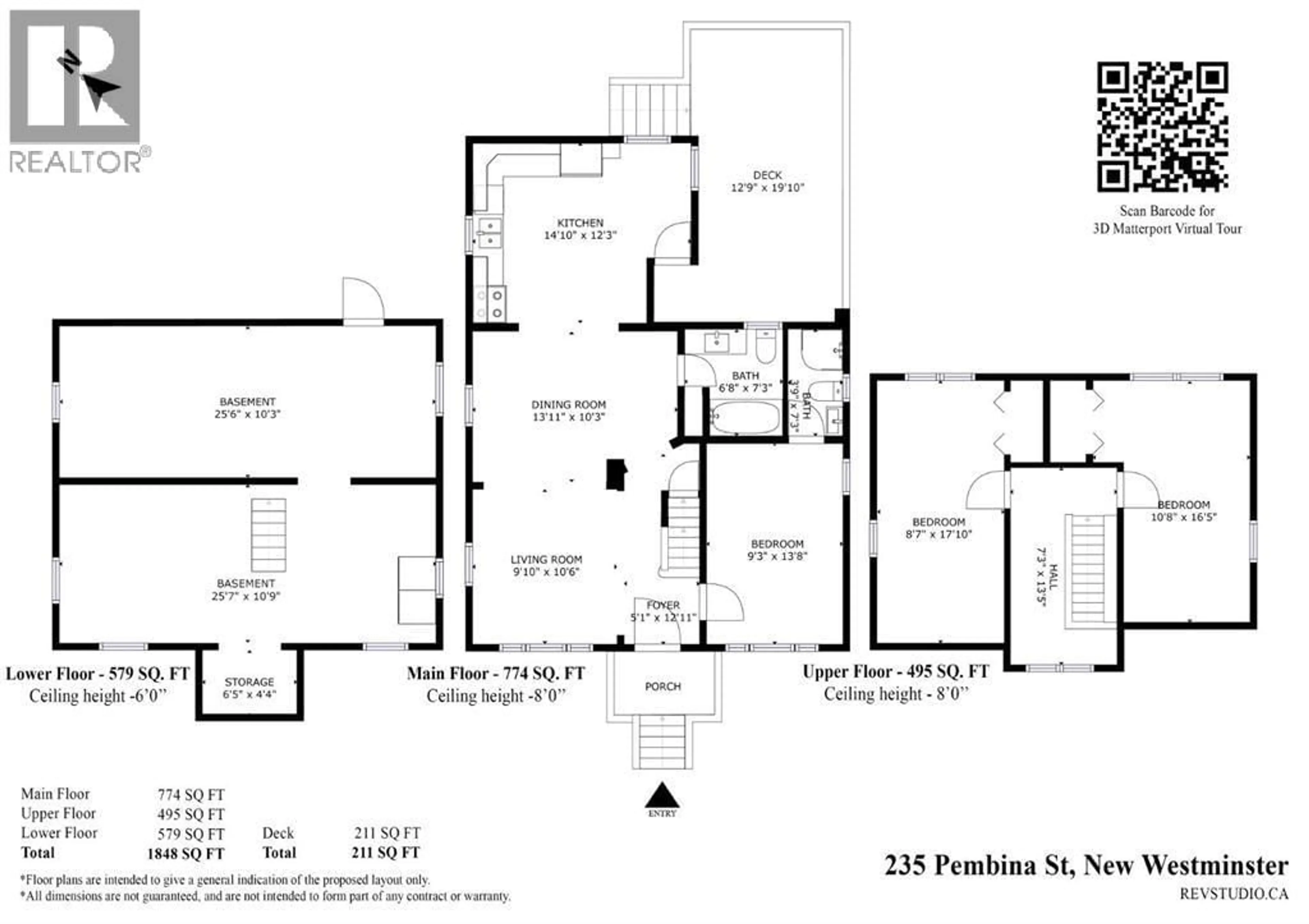 Floor plan for 235 PEMBINA STREET, New Westminster British Columbia V3M5J3