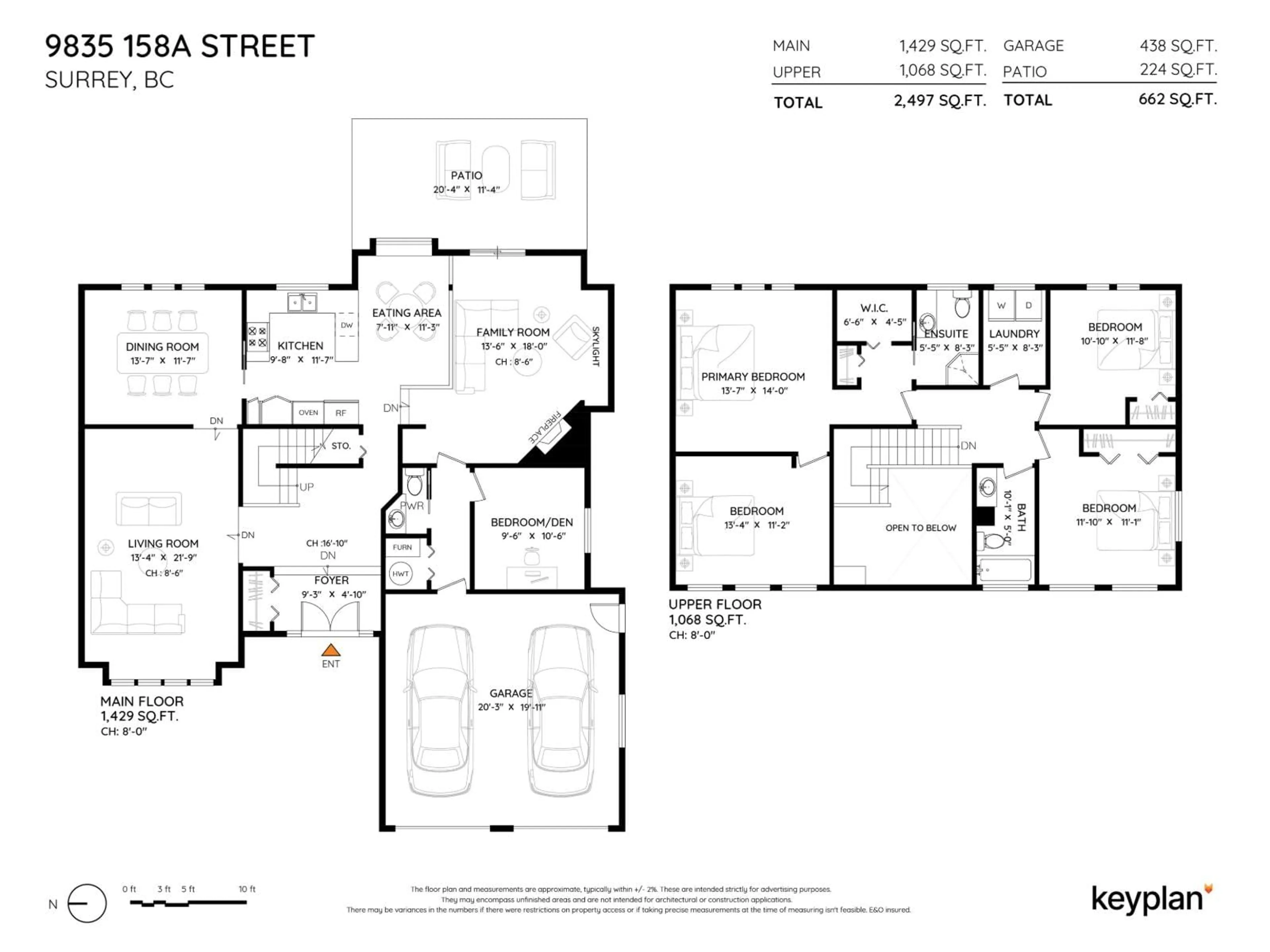 Floor plan for 53 - 15188 62A AVENUE, Surrey British Columbia V3S1W7