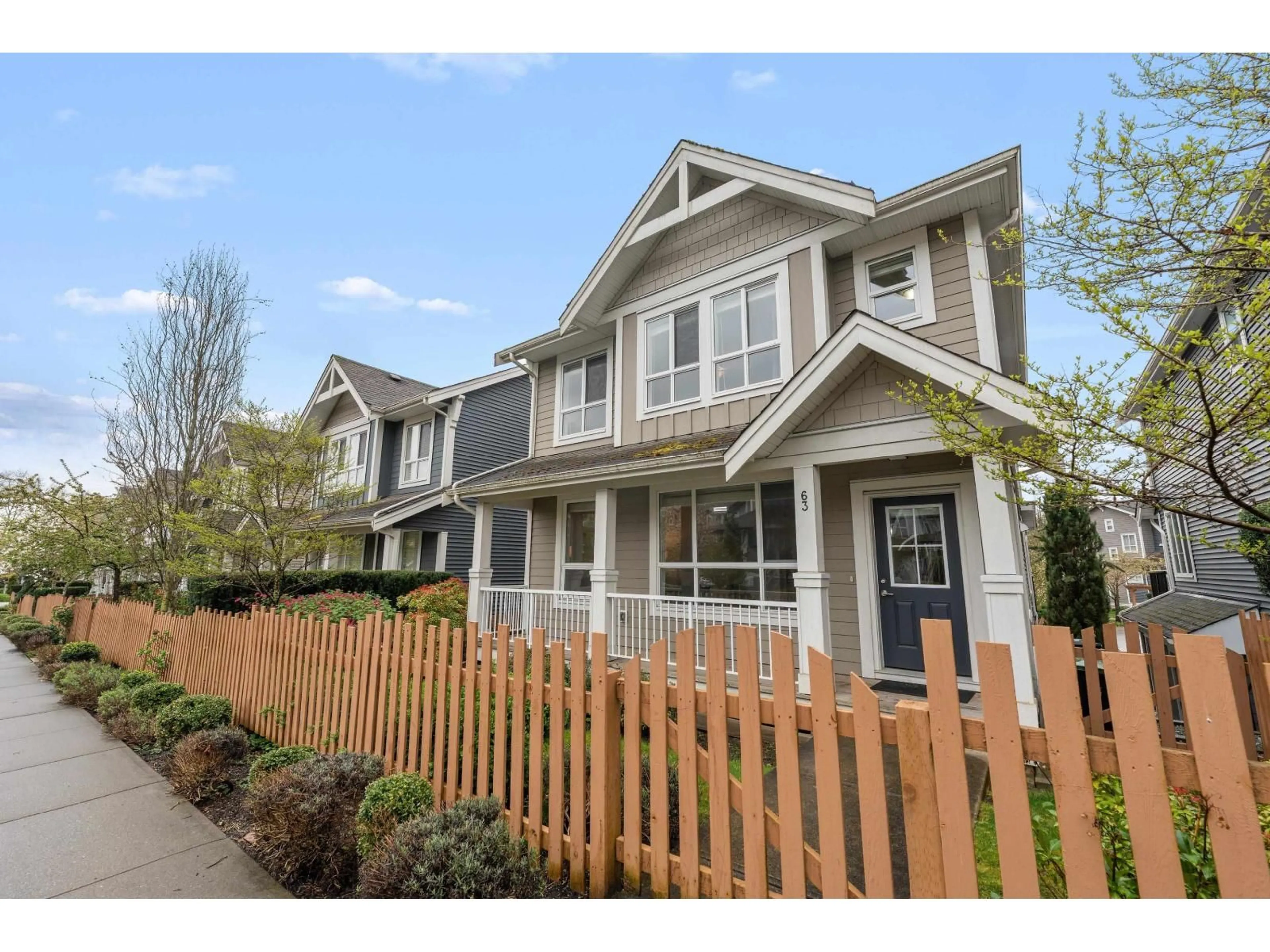 Home with vinyl exterior material, street for 63 - 7059 210 STREET, Langley British Columbia V2Y0T2