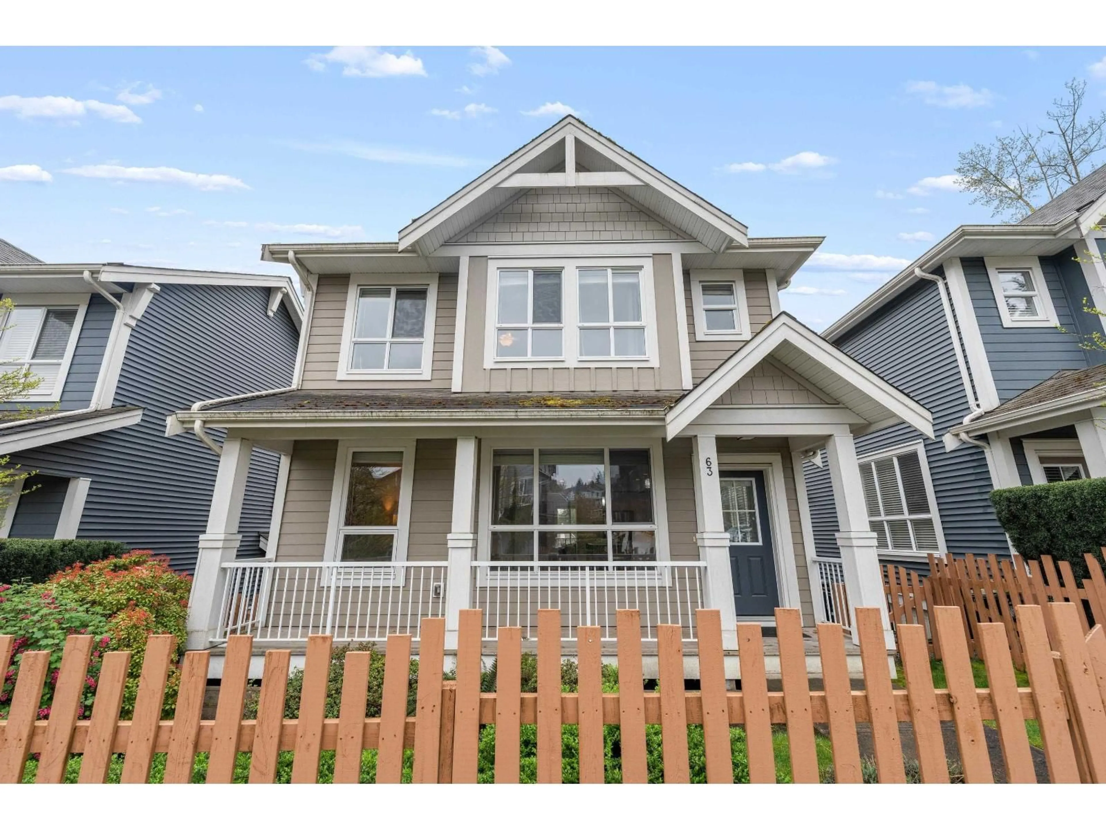 Home with vinyl exterior material, street for 63 - 7059 210 STREET, Langley British Columbia V2Y0T2