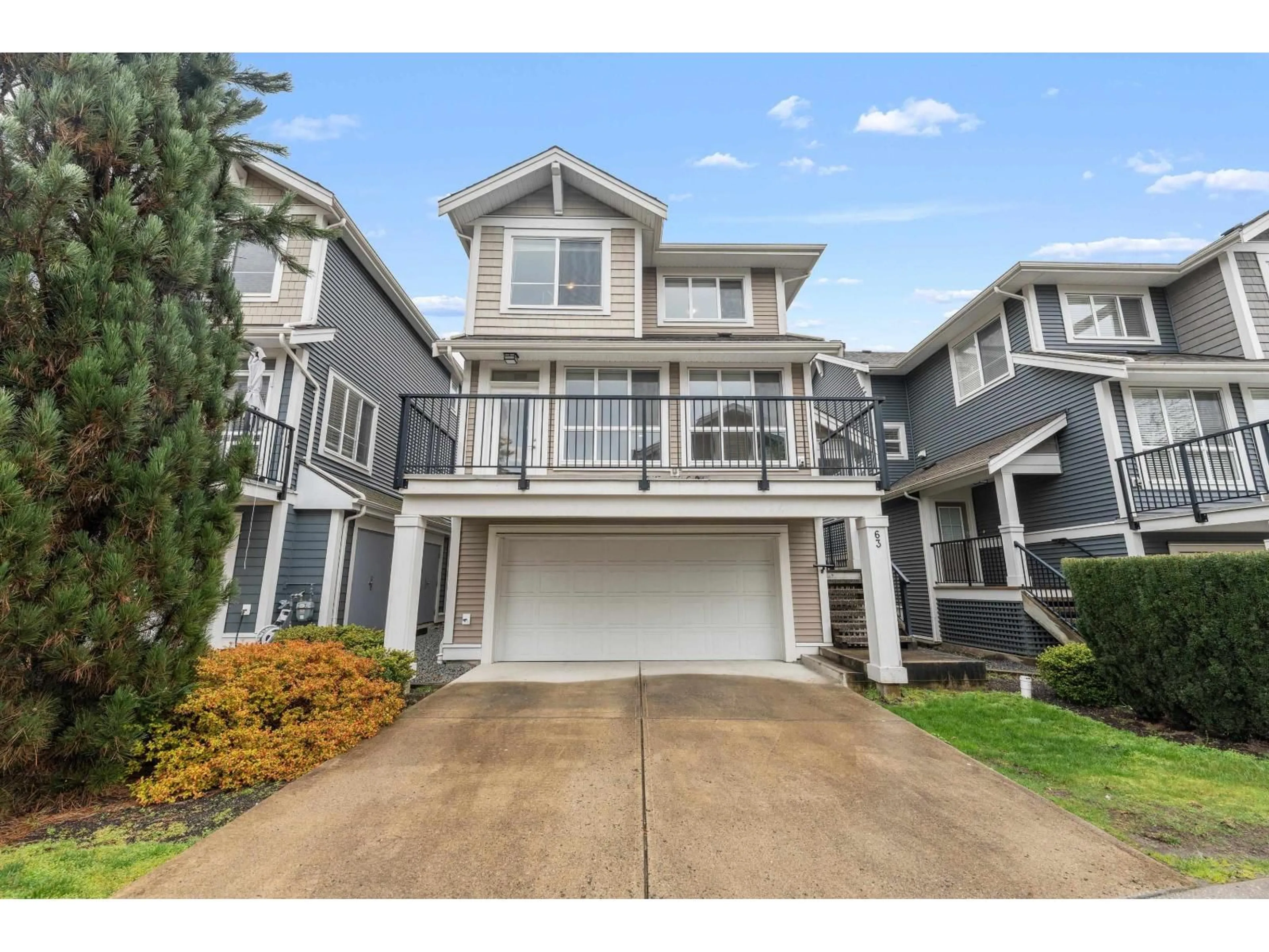 Home with vinyl exterior material, street for 63 - 7059 210 STREET, Langley British Columbia V2Y0T2