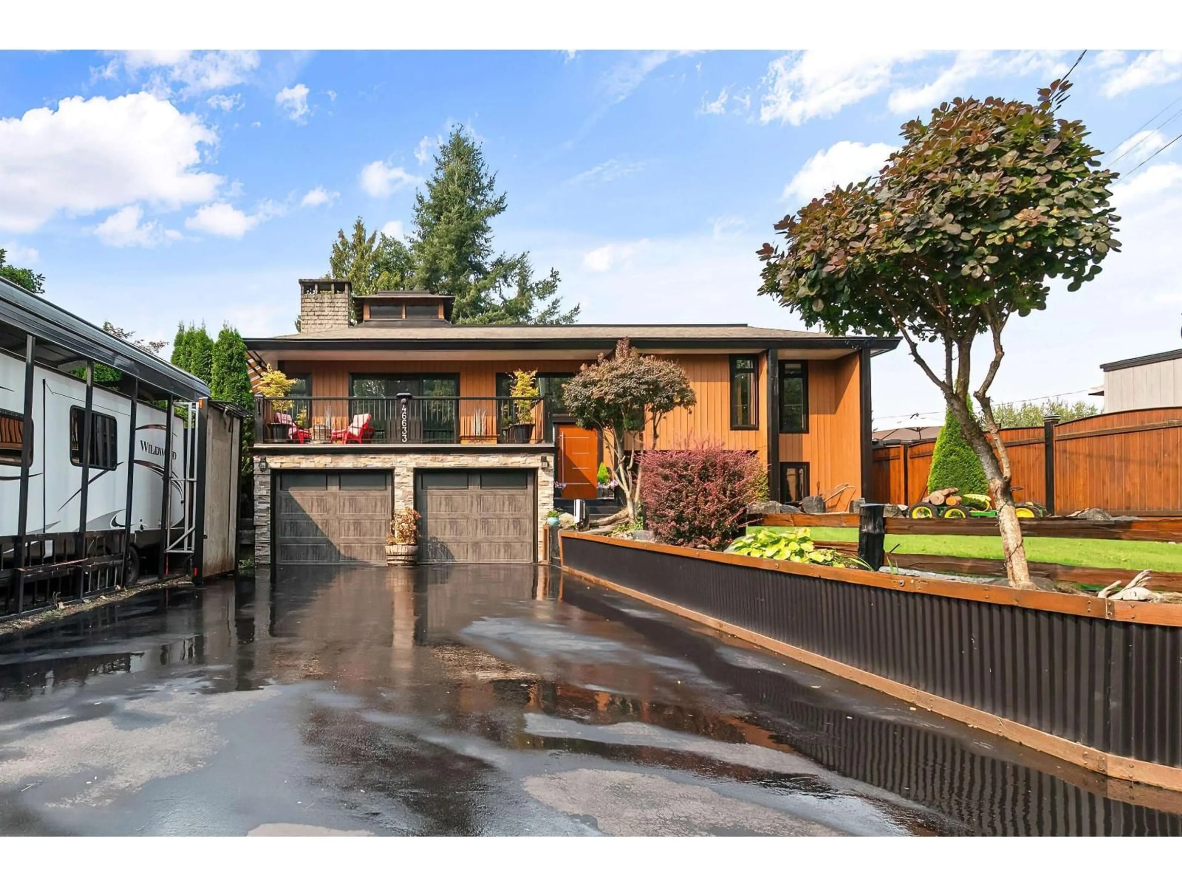 Home with vinyl exterior material, street for 46633 HOPE RIVER ROAD, Chilliwack British Columbia V2P7L5