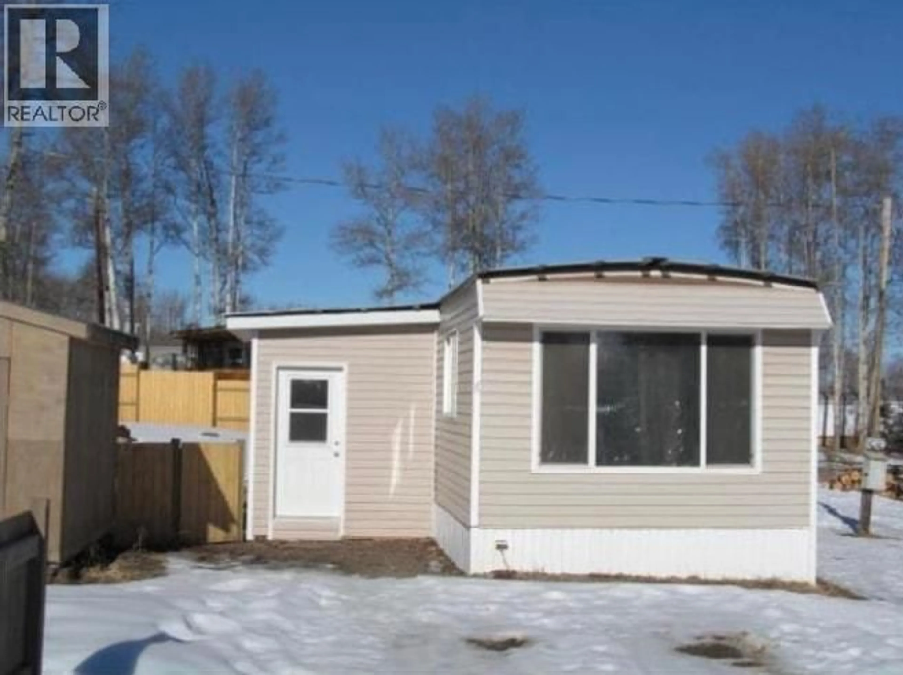 Home with vinyl exterior material, street for 8 - 12842 OLD HOPE ROAD, Charlie Lake British Columbia V0C1H0