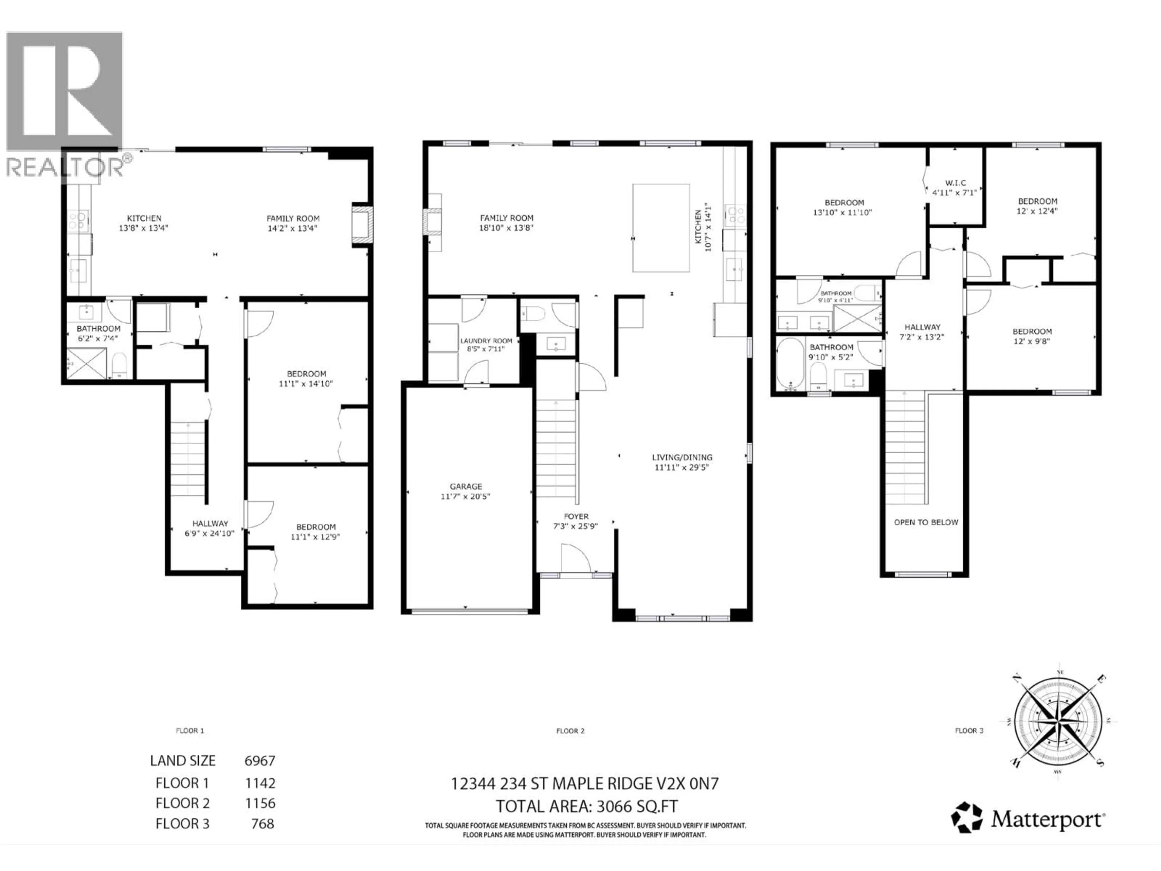 Floor plan for 12344 234 STREET, Maple Ridge British Columbia V2X0N7