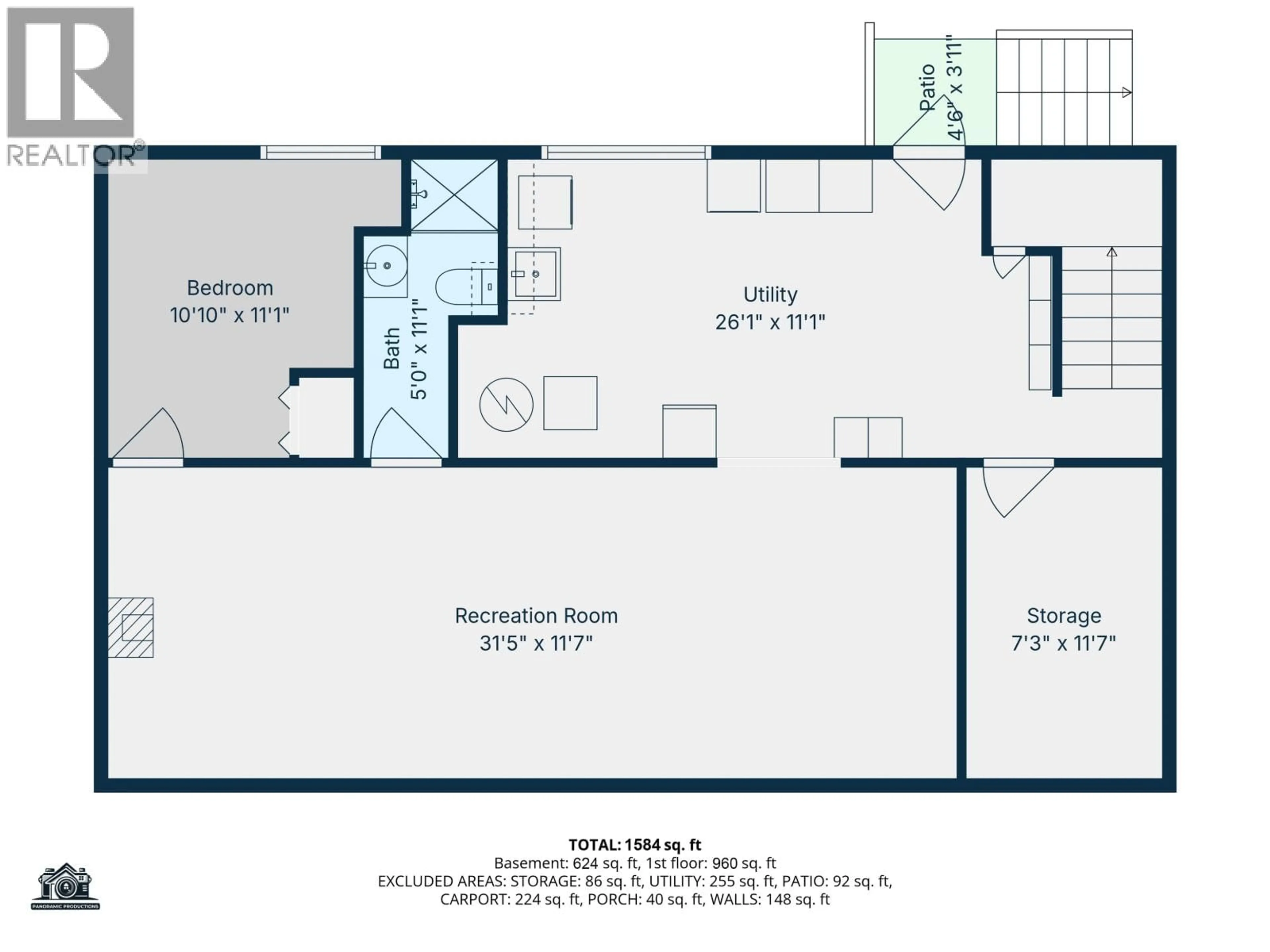 Floor plan for 529 NINTH AVENUE, Williams Lake British Columbia V2G2K5
