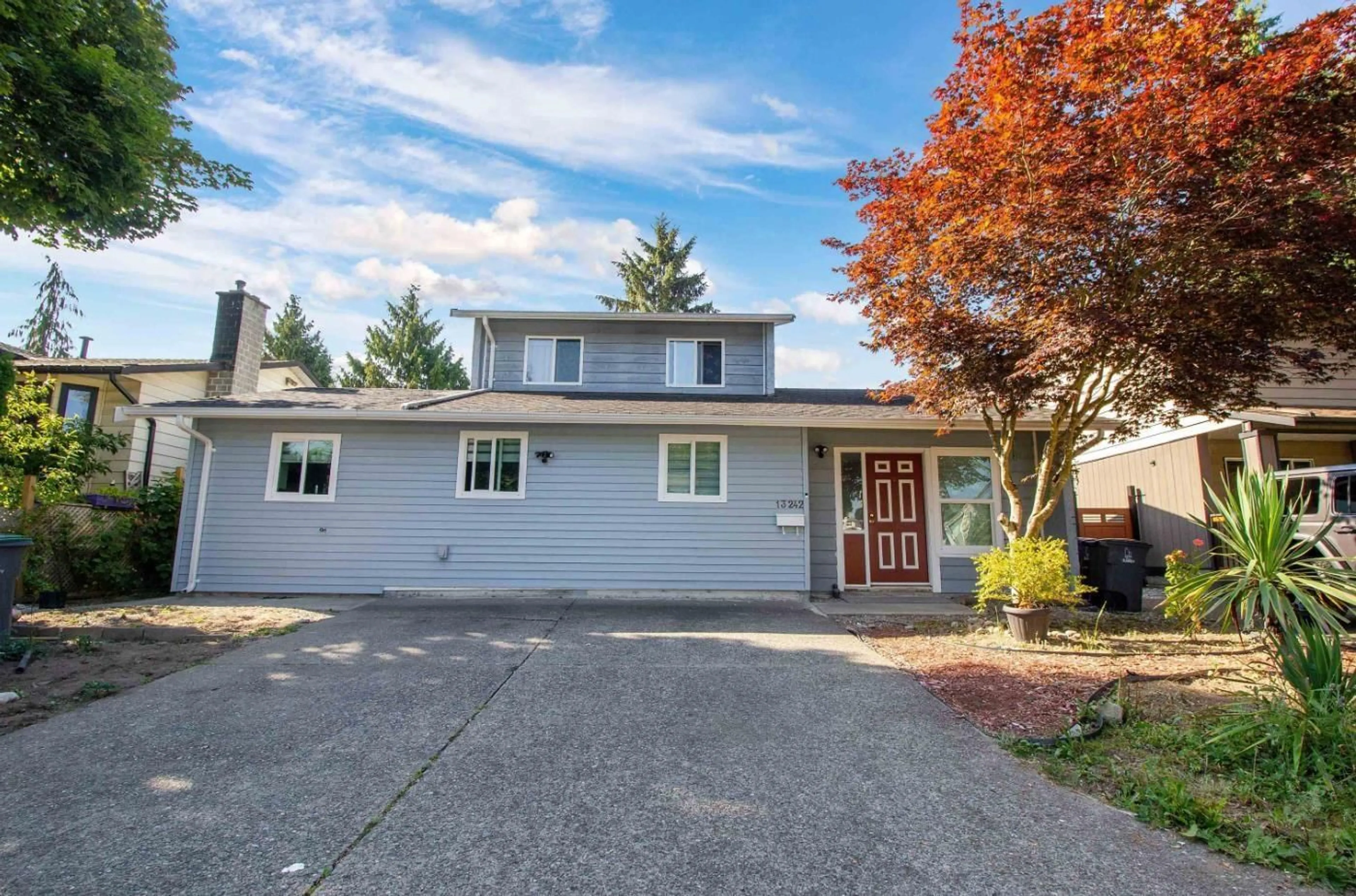 Home with vinyl exterior material, street for 13242 67 AVENUE, Surrey British Columbia V3W7J2