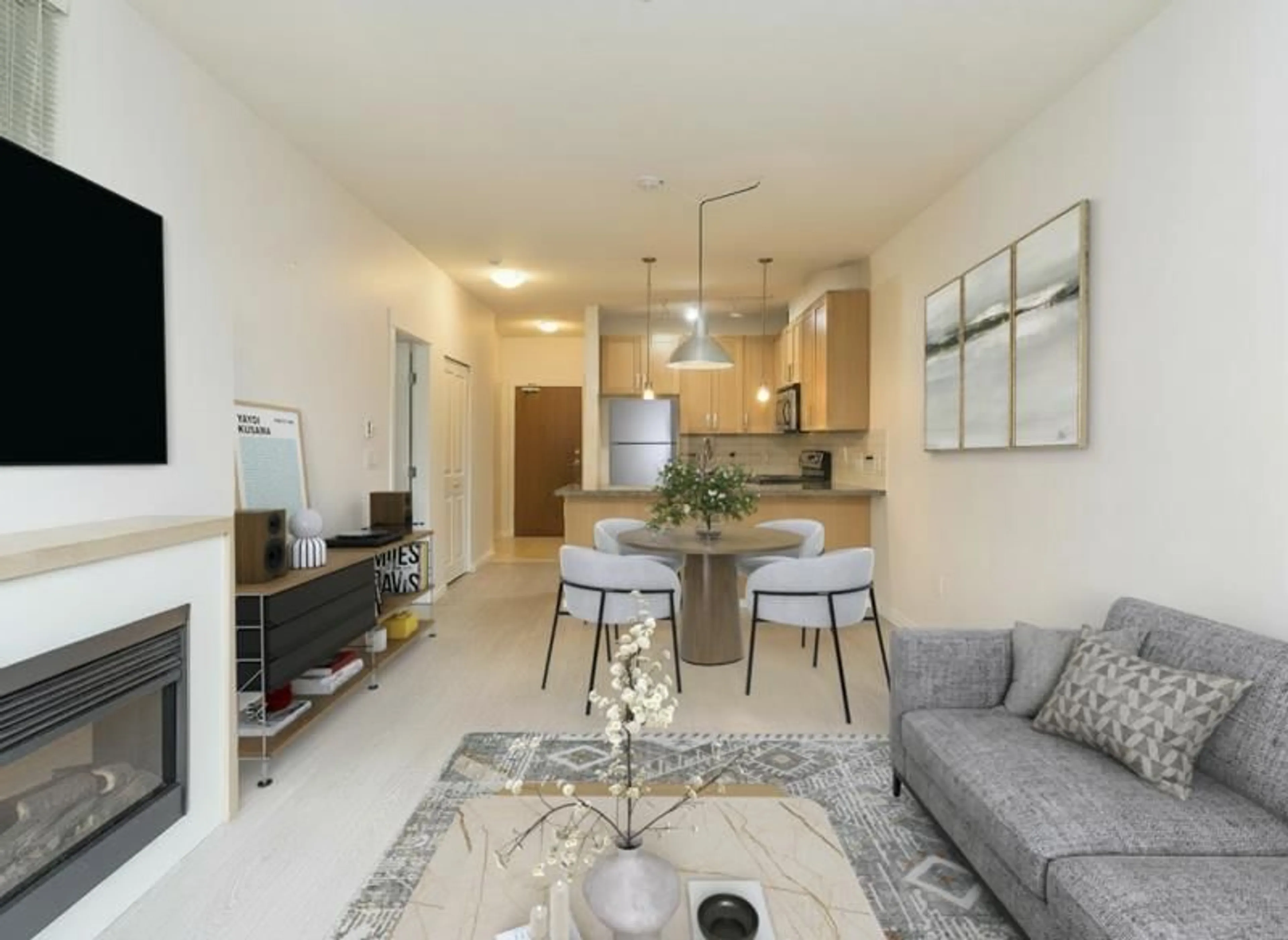 Living room with furniture, unknown for 223 - 15988 26 AVENUE, Surrey British Columbia V3Z5K3