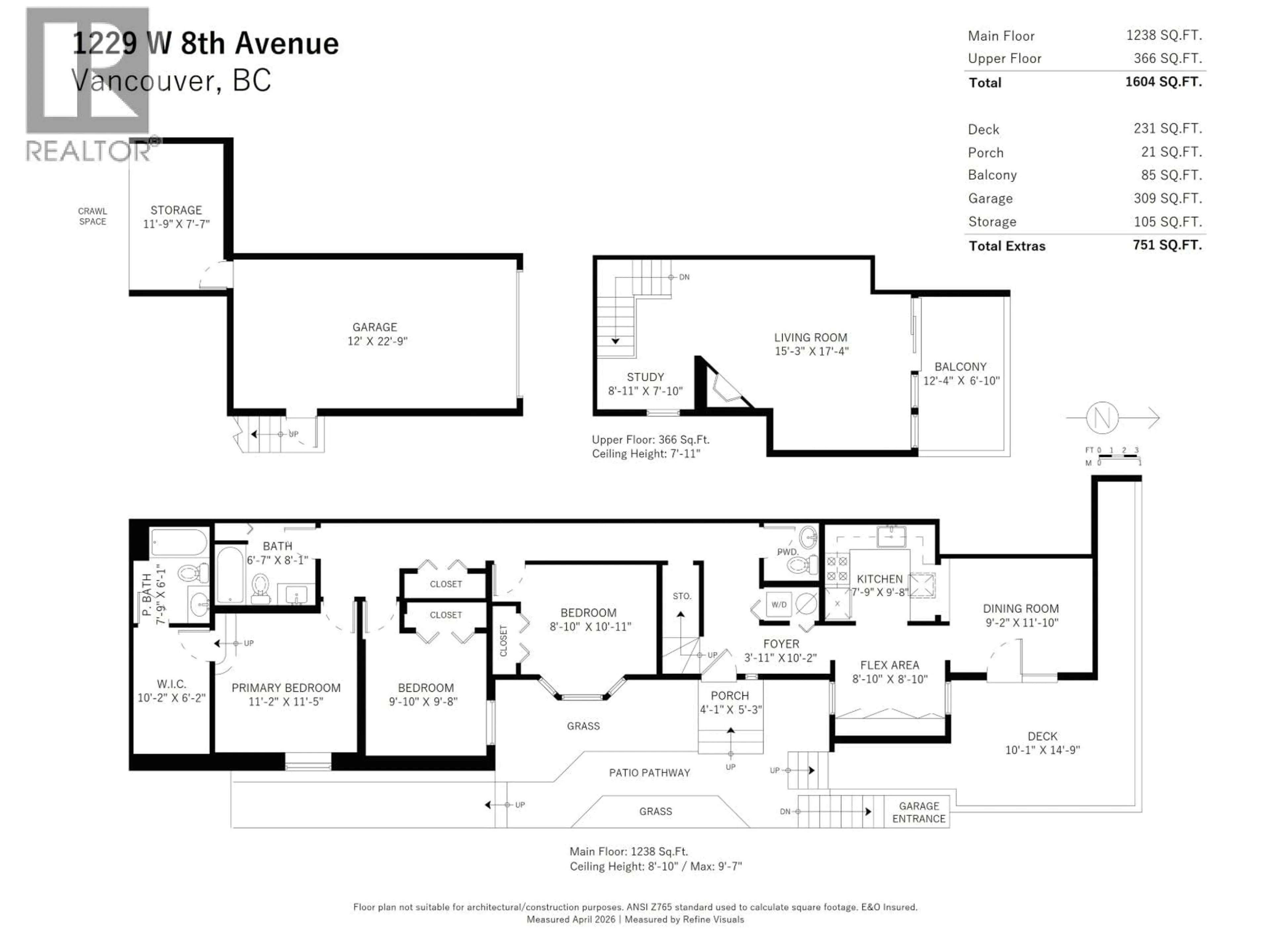 Floor plan for 1229 8TH AVENUE, Vancouver British Columbia V6H1C7