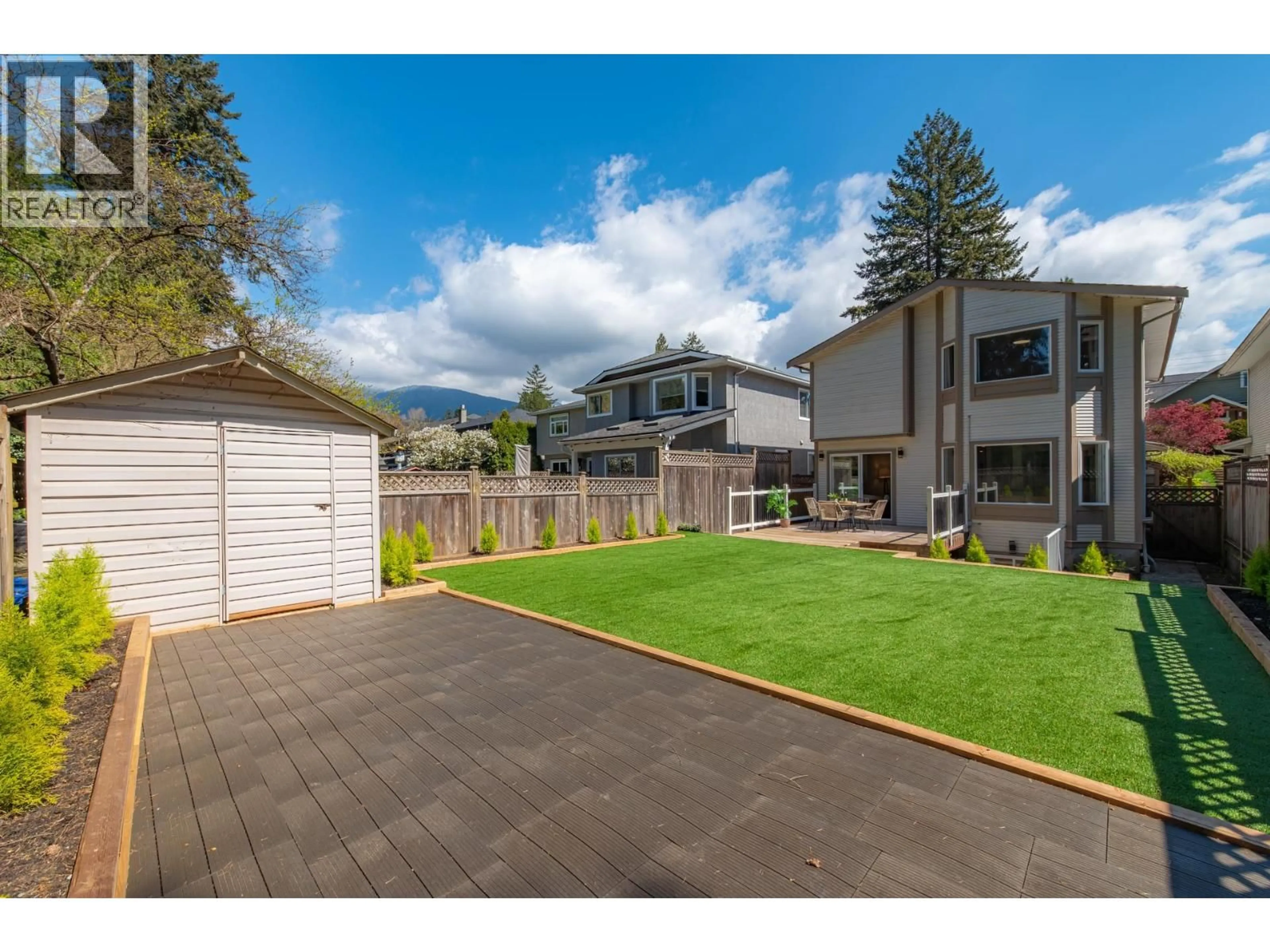 A pic from outside/outdoor area/front of a property/back of a property/a pic from drone, mountain view for 2111 PHILIP AVENUE, North Vancouver British Columbia V7P2W5