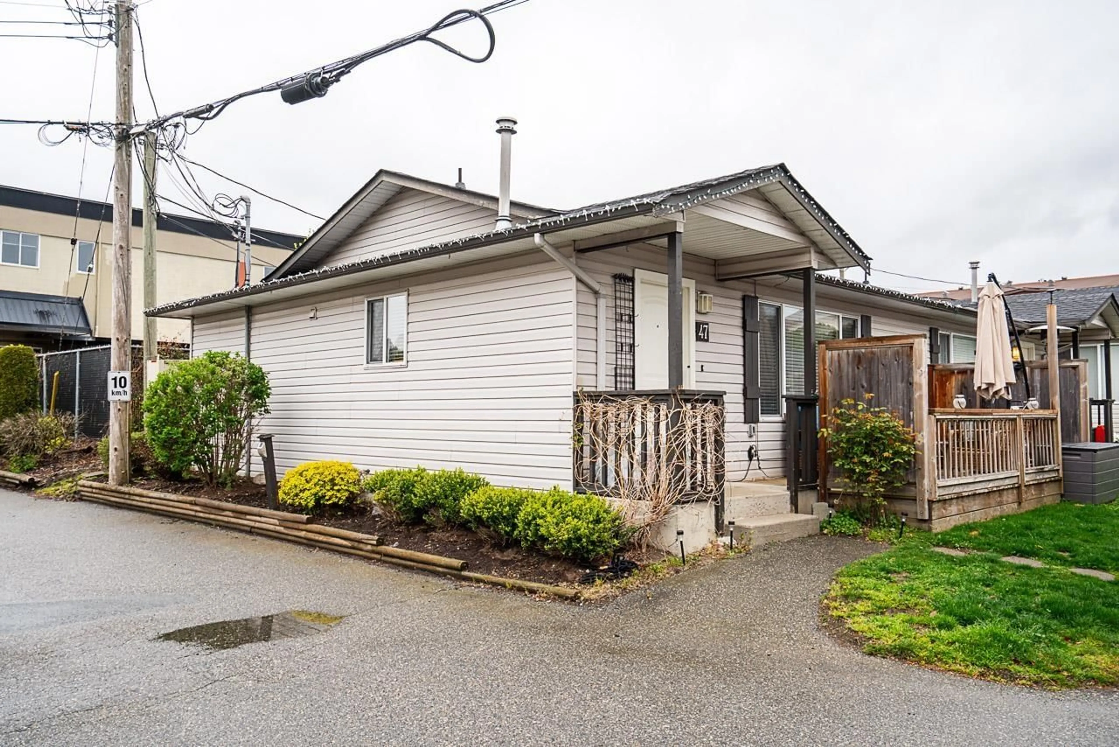 Home with vinyl exterior material, street for 47 - 5648 VEDDER ROAD, Chilliwack British Columbia V2R3M9