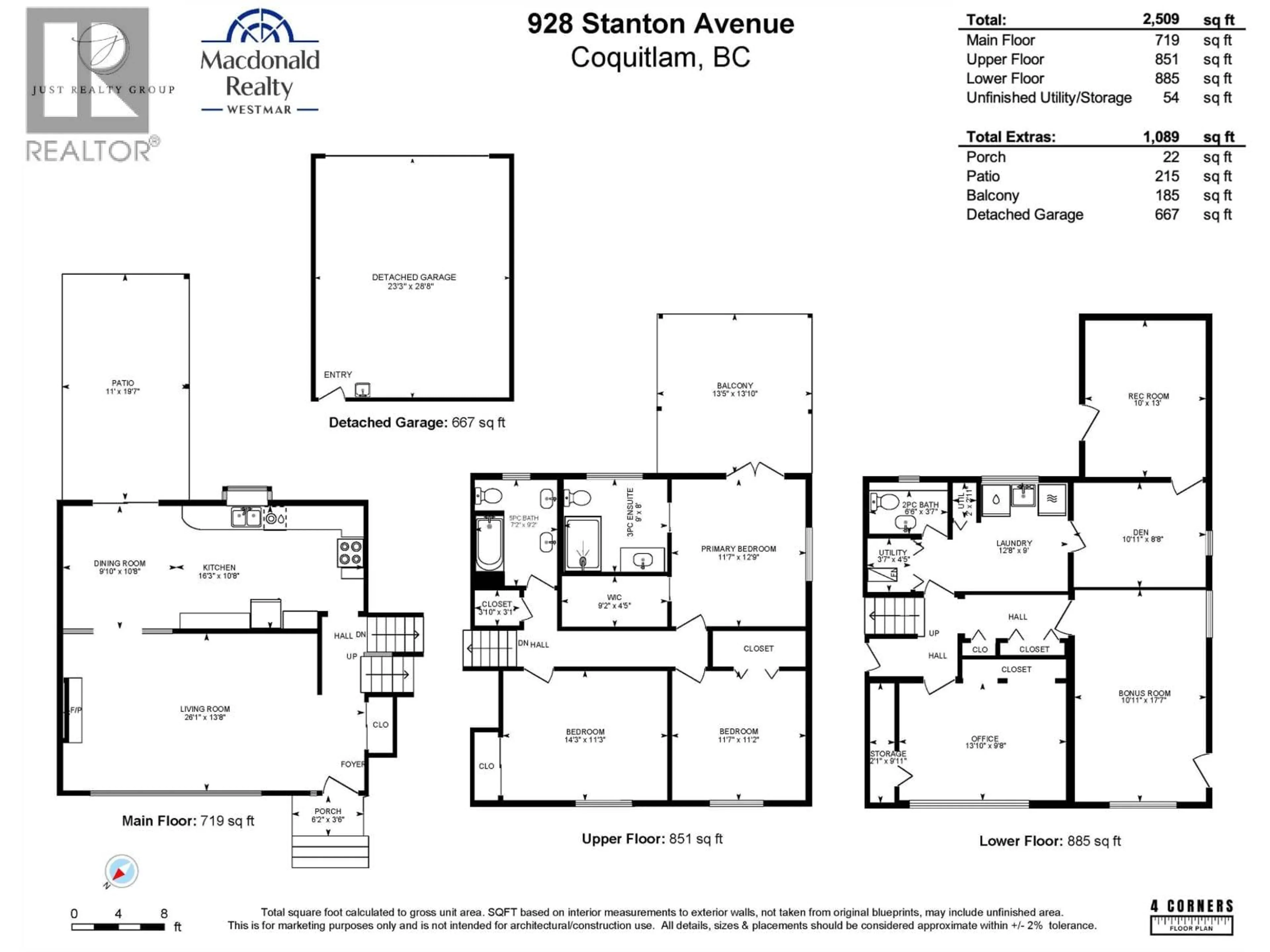 Floor plan for 928 STANTON AVENUE, Coquitlam British Columbia V3J4V2