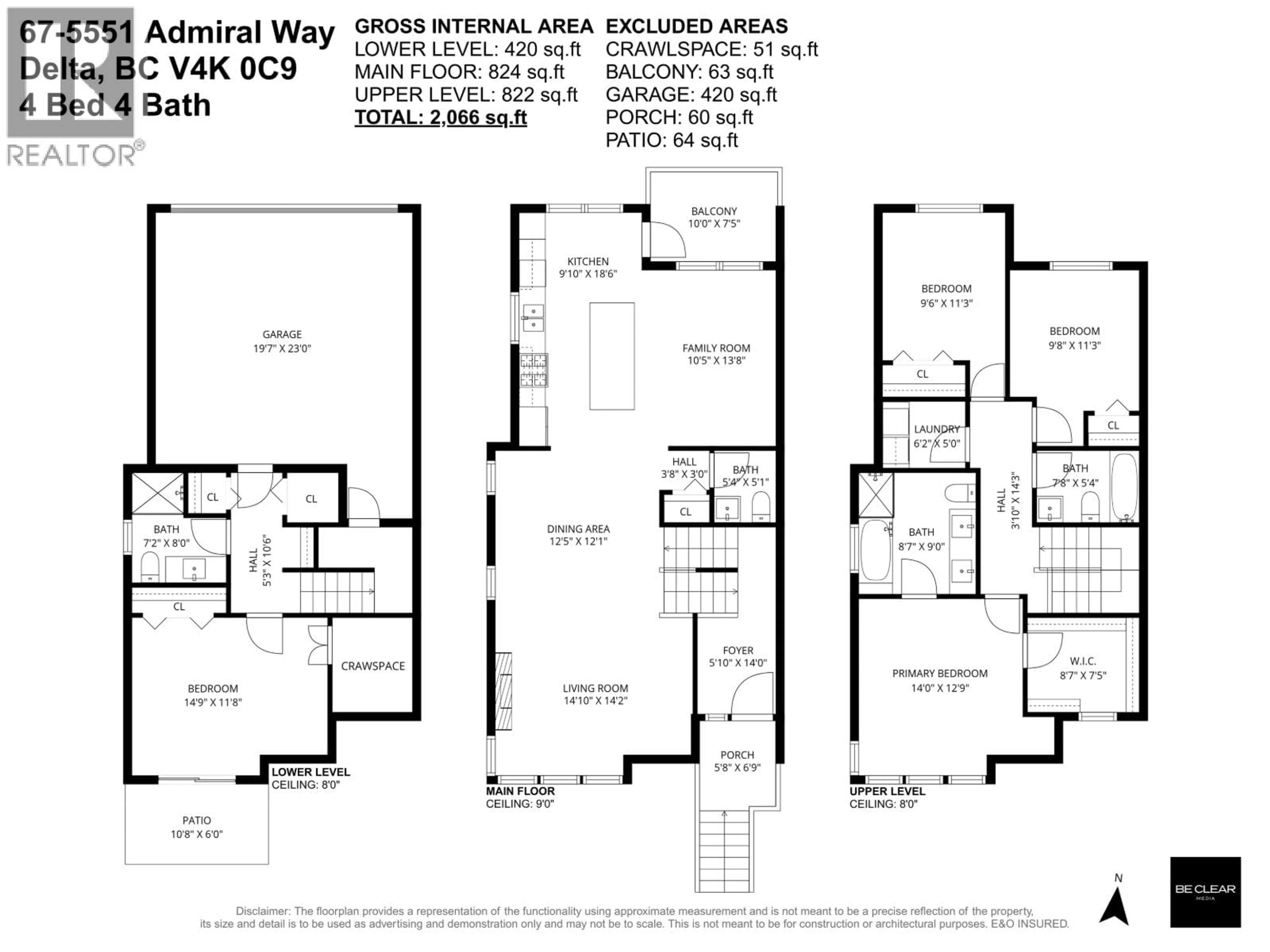 Floor plan for 67 - 5551 ADMIRAL WAY, Delta British Columbia V4K0C9