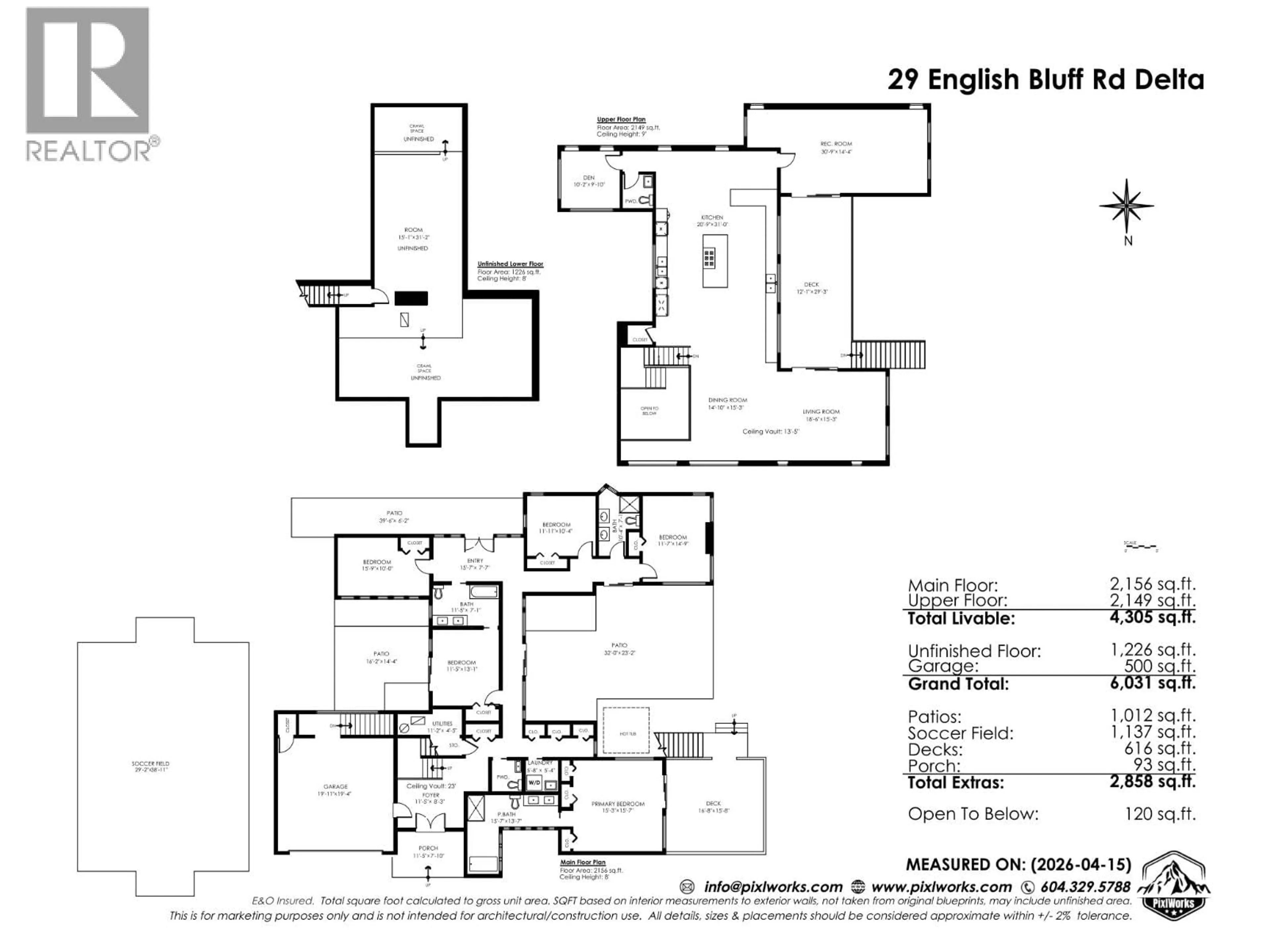 Floor plan for 29 ENGLISH BLUFF ROAD, Delta British Columbia V4M2M4