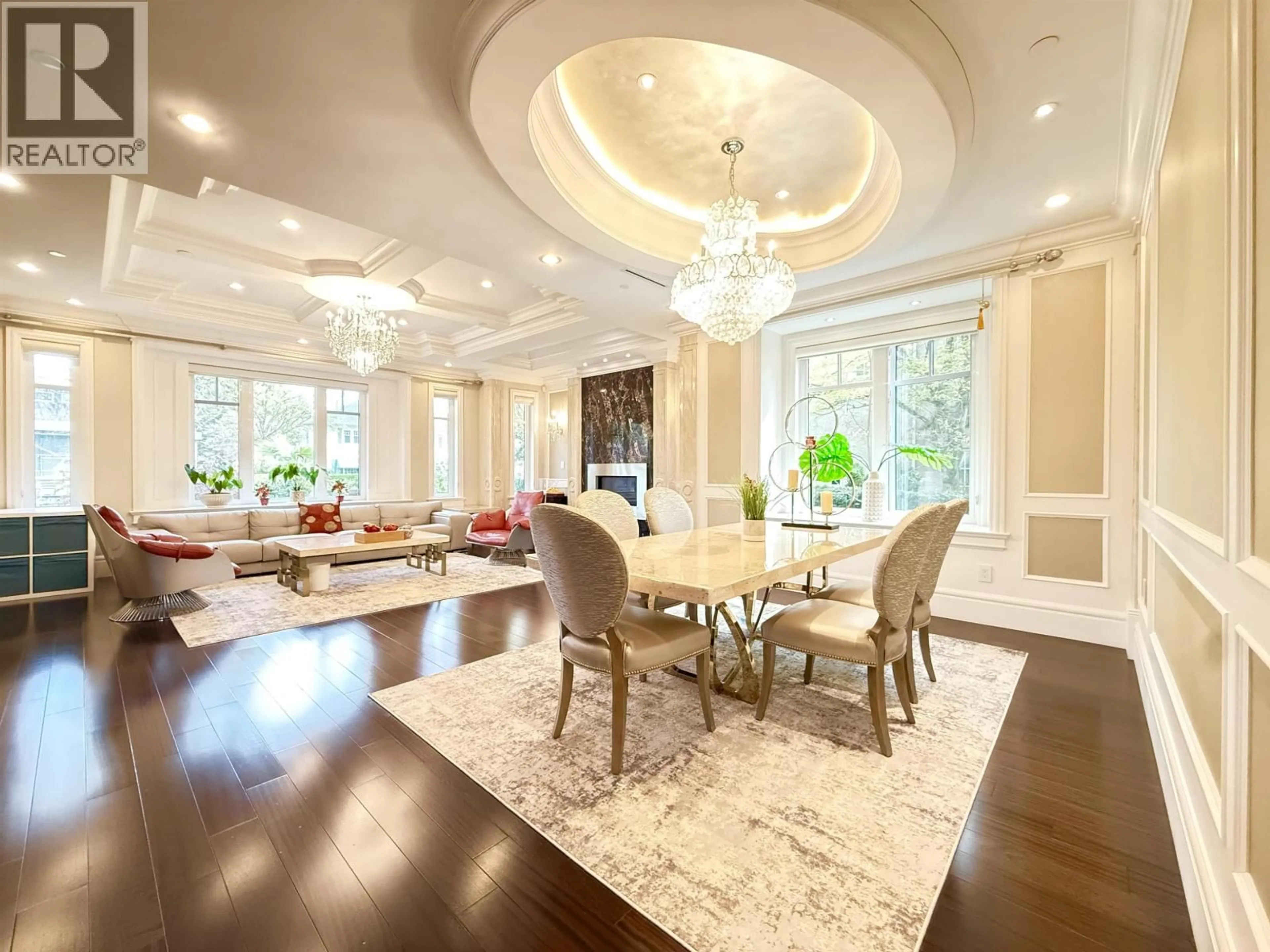 Dining room, wood/laminate floor for 6011 CHURCHILL STREET, Vancouver British Columbia V6M3H4