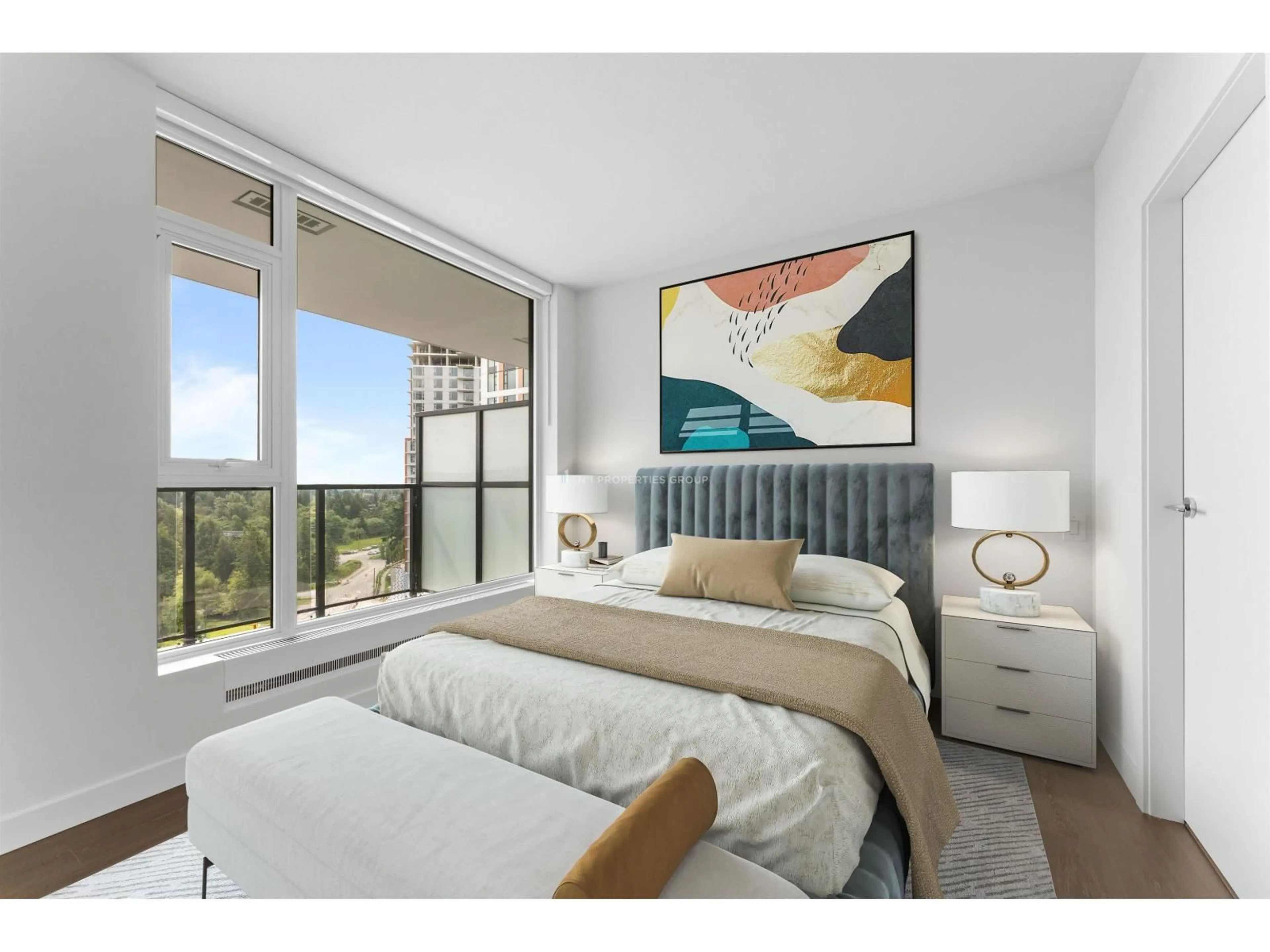 Bedroom with bed, unknown for 808 - 13725 GEORGE JUNCTION, Surrey British Columbia V3T0V7